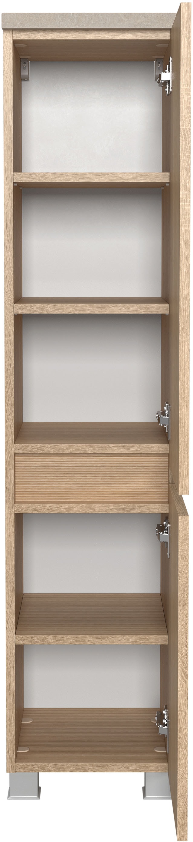 welltime Badmöbel-Set »Eixo«, Set 120 cm breit, Badmöbel mit LED-Beleuchtung