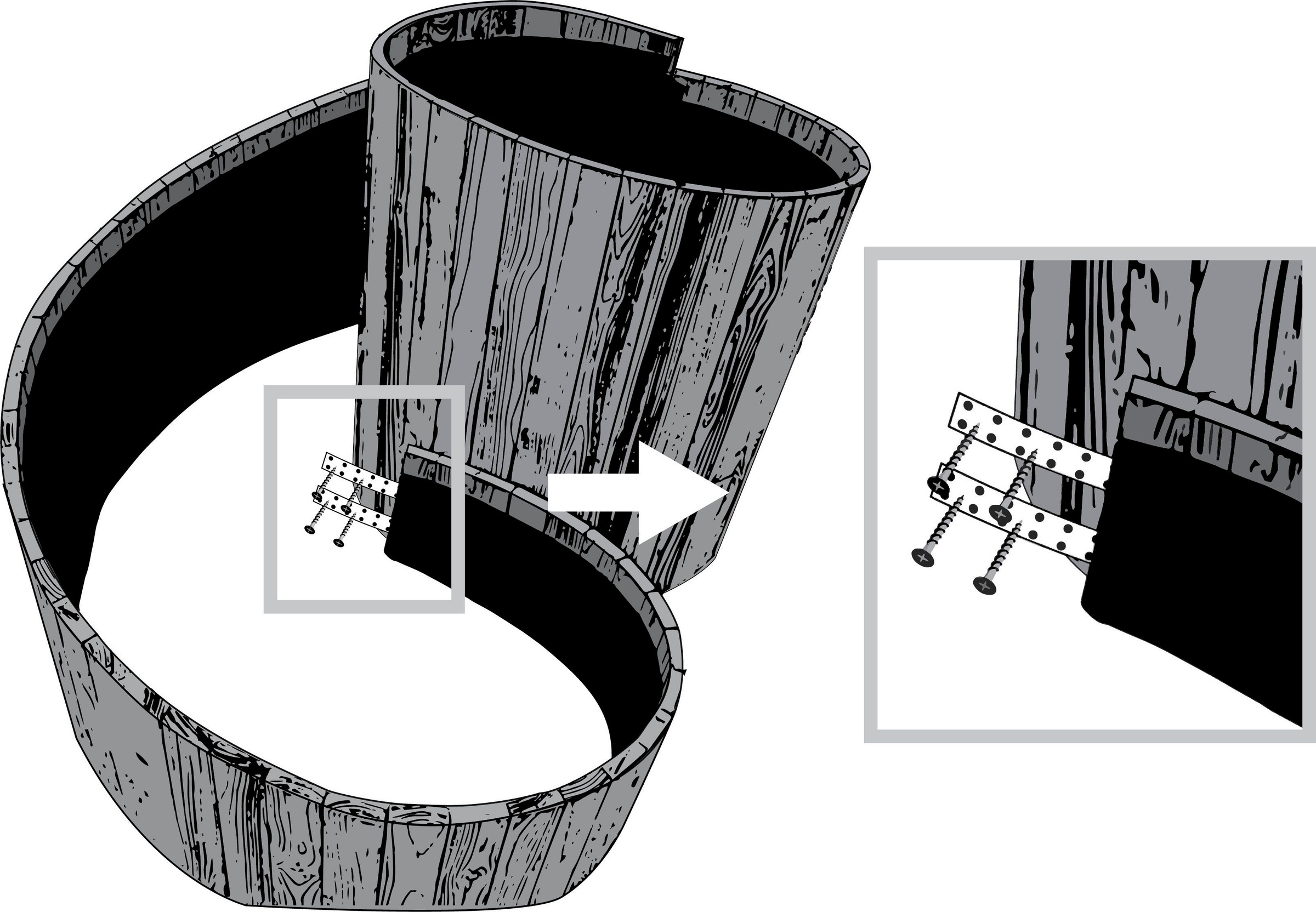 WESTMANN Kräuterspirale »Luise« 100 % FSC®-zertifiziertes Lärchenholz