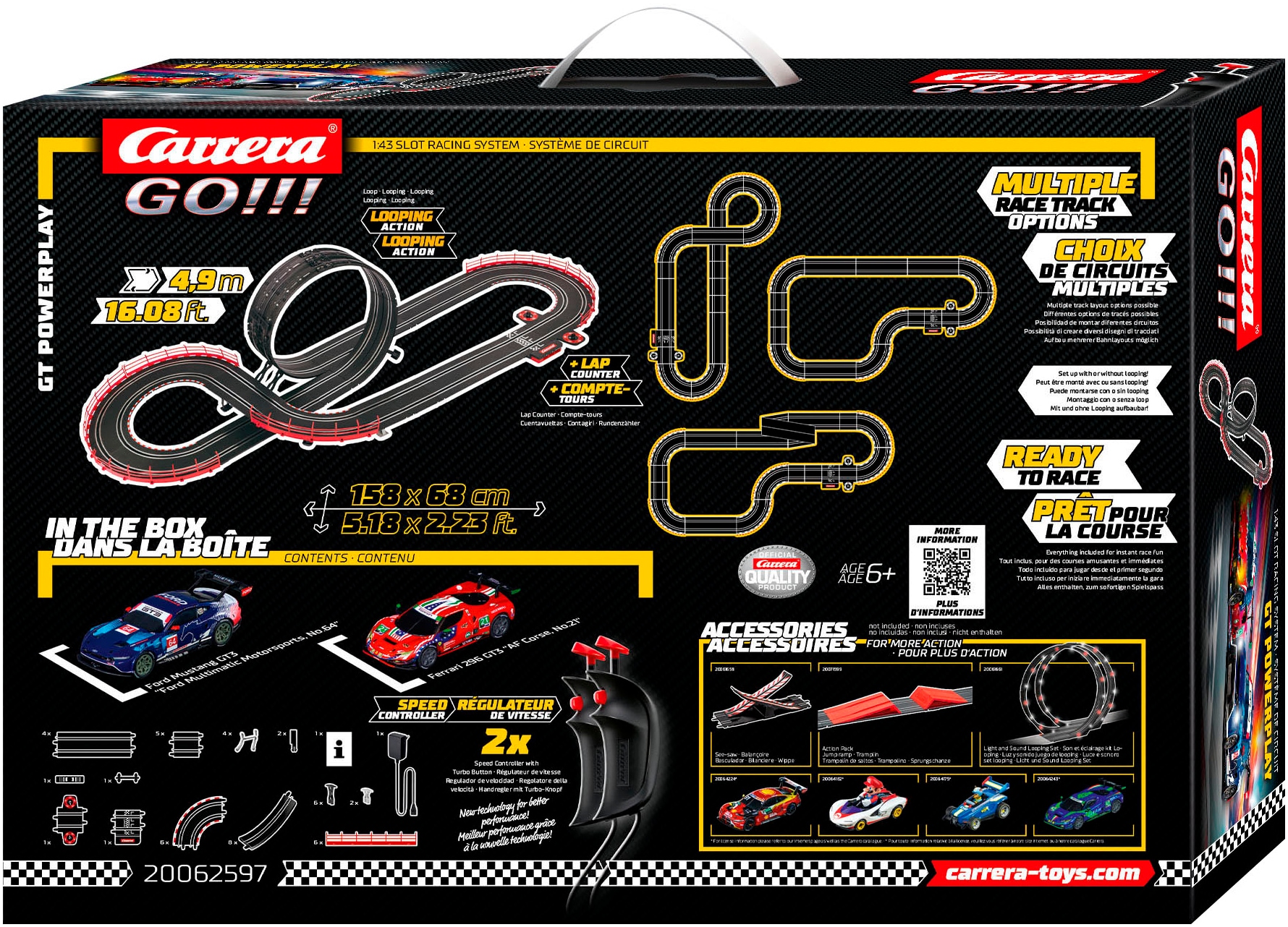 Carrera® Autorennbahn »Carrera GO!!! GT Powerplay«