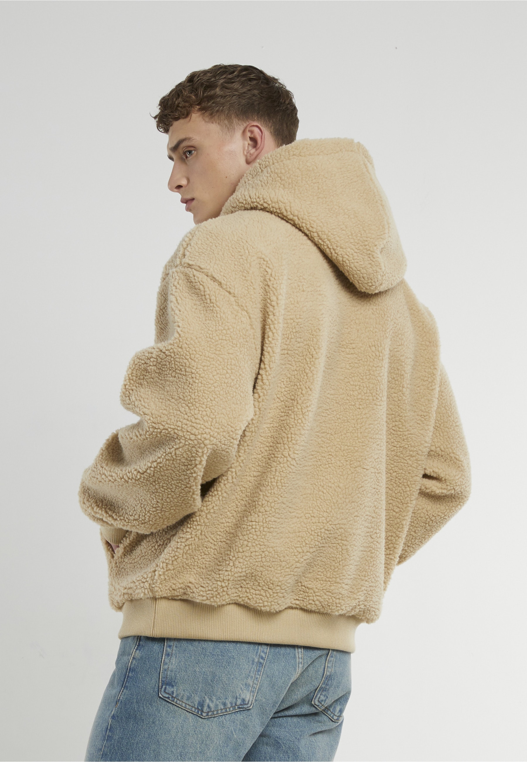URBAN CLASSICS Kapuzenpullover »Urban Classics Oversized Teddy Hoody« 1 Stk.
