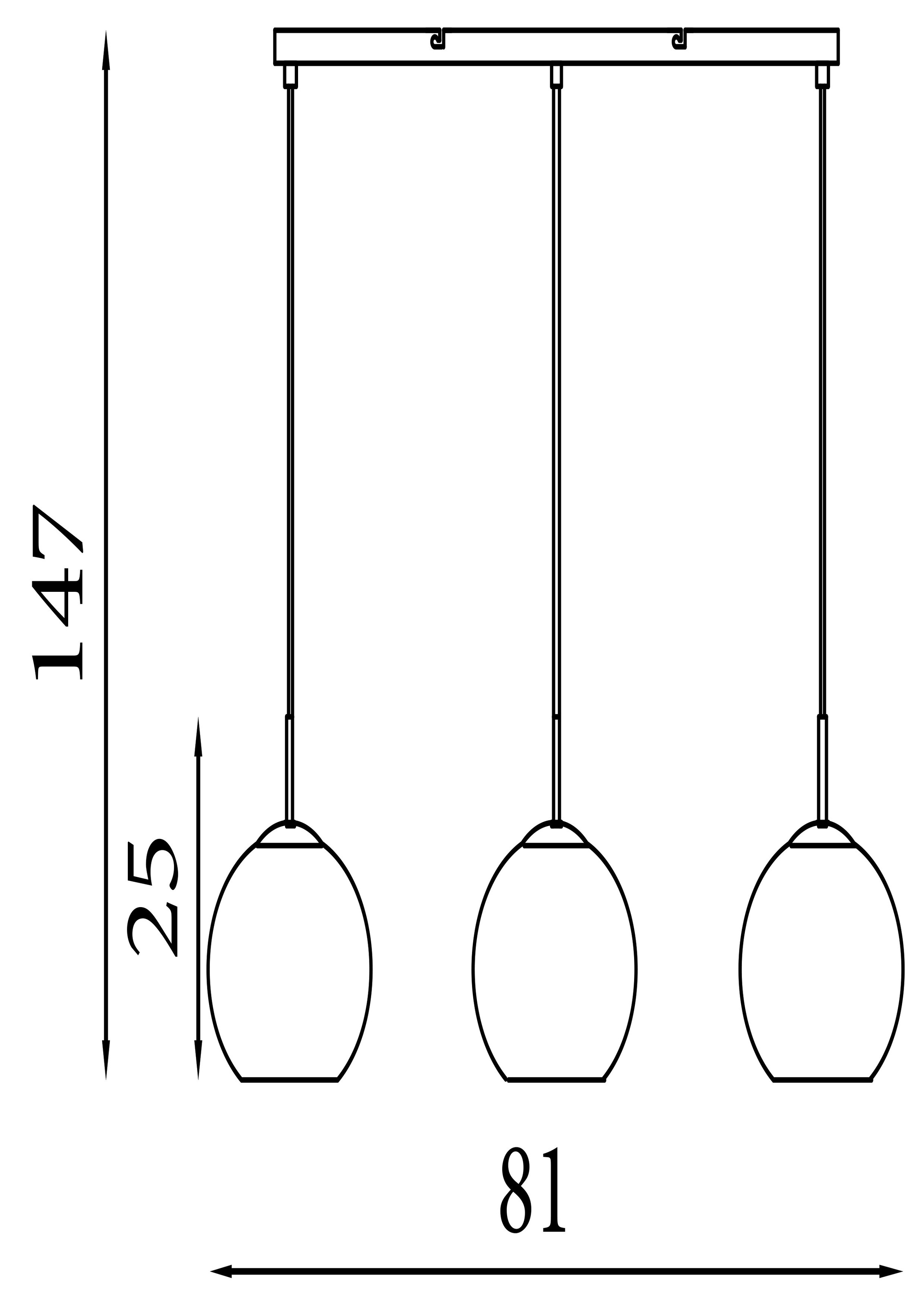 Searchlight Pendelleuchte »Balls 3Lt Pendelleuchte - Chrommetall & Glas« E14 1 Stk.