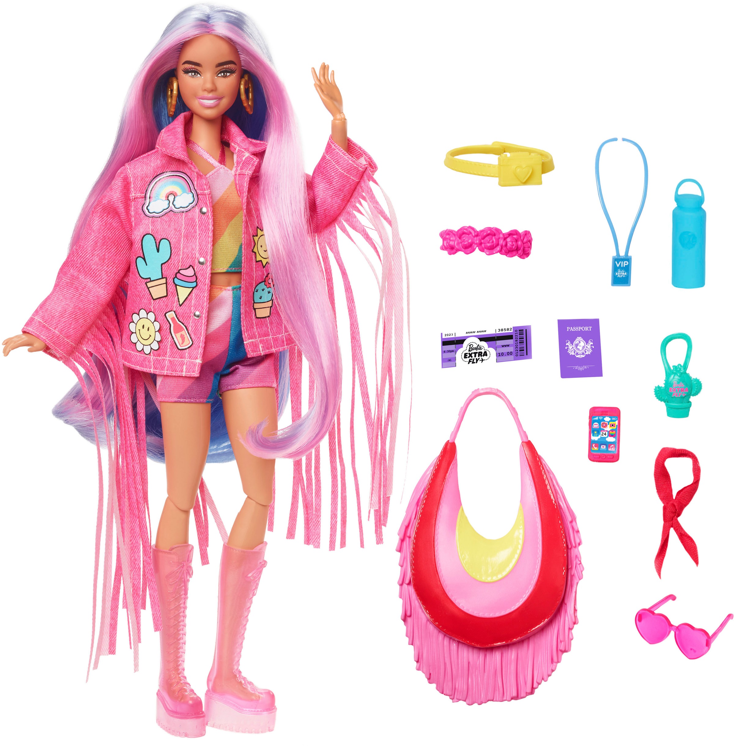 Barbie Anziehpuppe »Extra Fly im Wüsten-Outfit«