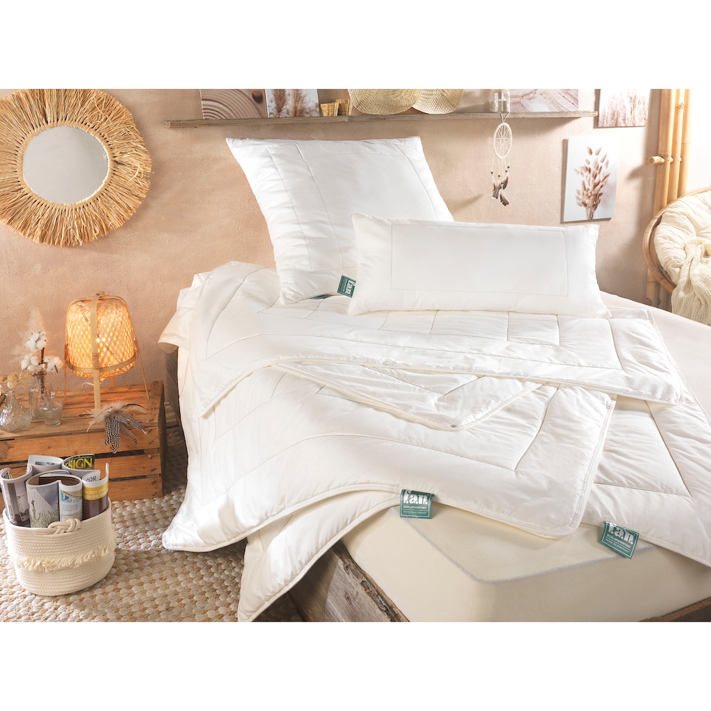 f.a.n. Schlafkomfort Baumwollbettdecke »African Cotton«, leicht, (1 St.), Bettdecke in 135x200 oder 155x220 cm, Winter oder Sommer
