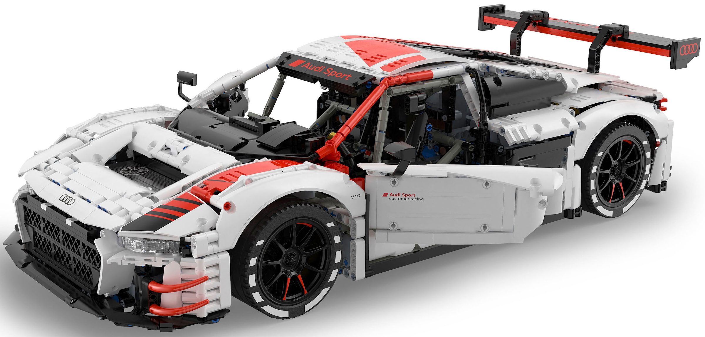 Jamara Sammlerauto »Audi R8 LMS GT3 1:8 weiß Bricks«, 1:8