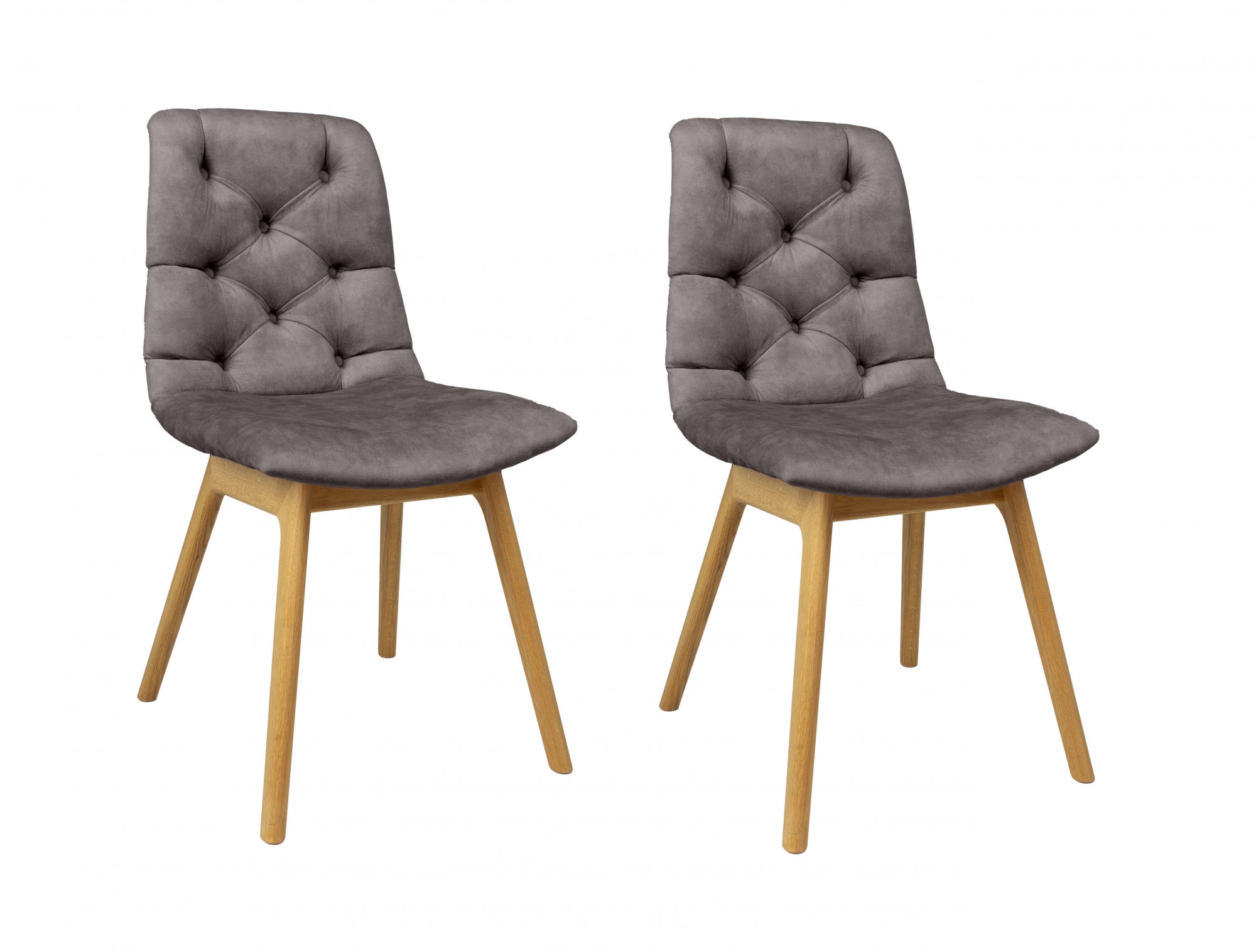 OTTO home 4-Fußstuhl "Ramon" (Set) 2 Stk.mit Massivholzbeinen, verschiedene Stoffe und Farben