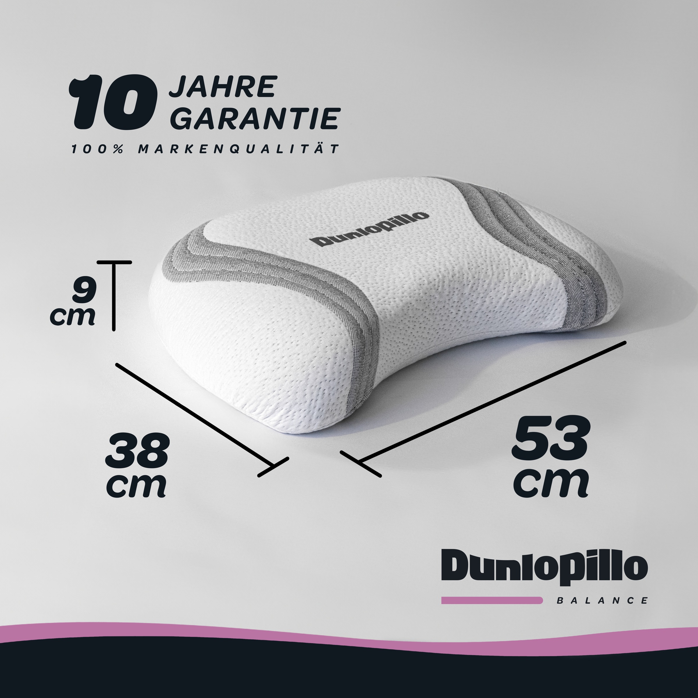 Dunlopillo Nackenstützkissen "Anti-Aging, Nackenstützkissen mit zwei Kernko günstig online kaufen