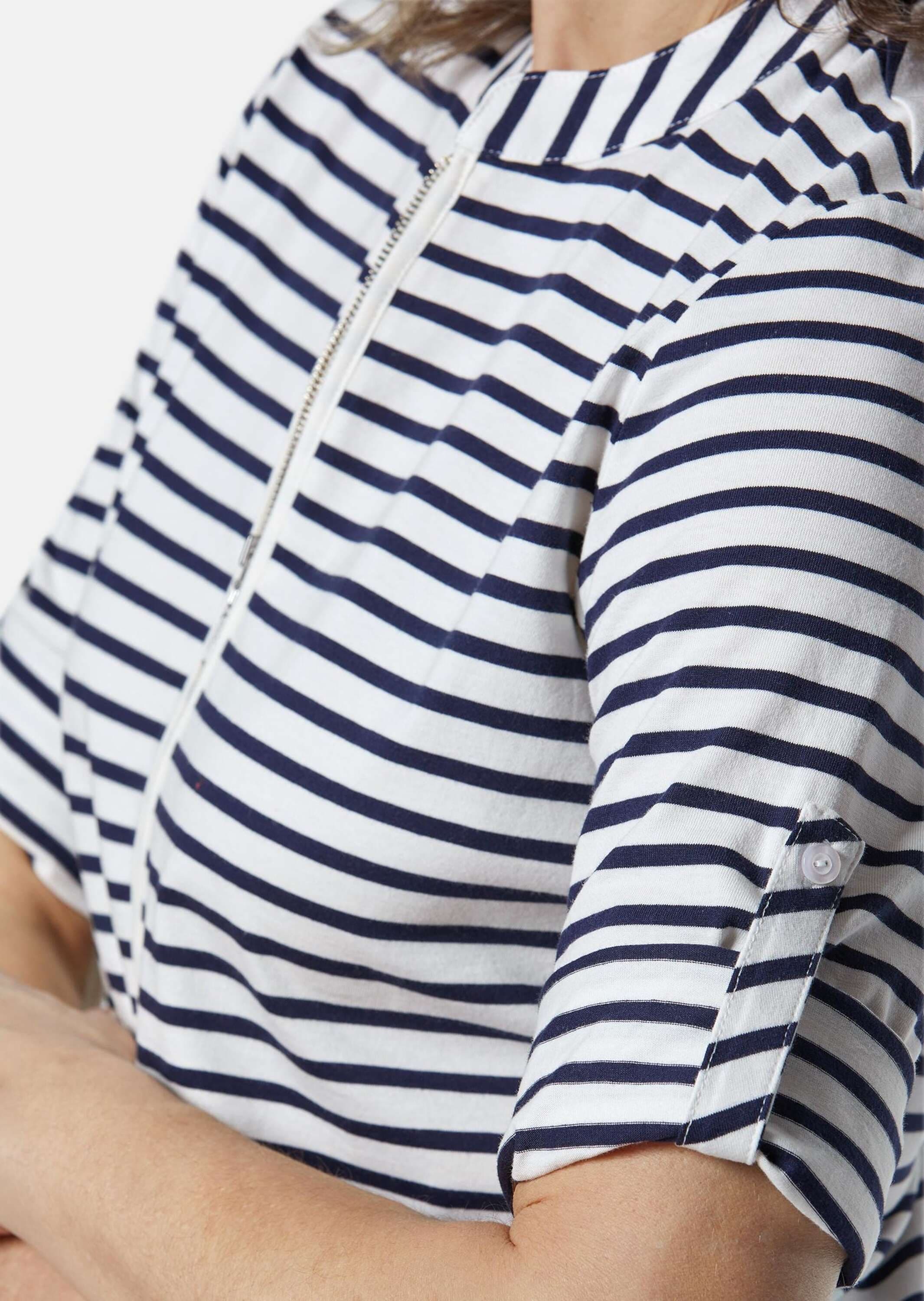 GOLDNER 3/4-Arm-Shirt »Ringelshirt Sportives Ringelshirt in Longform«