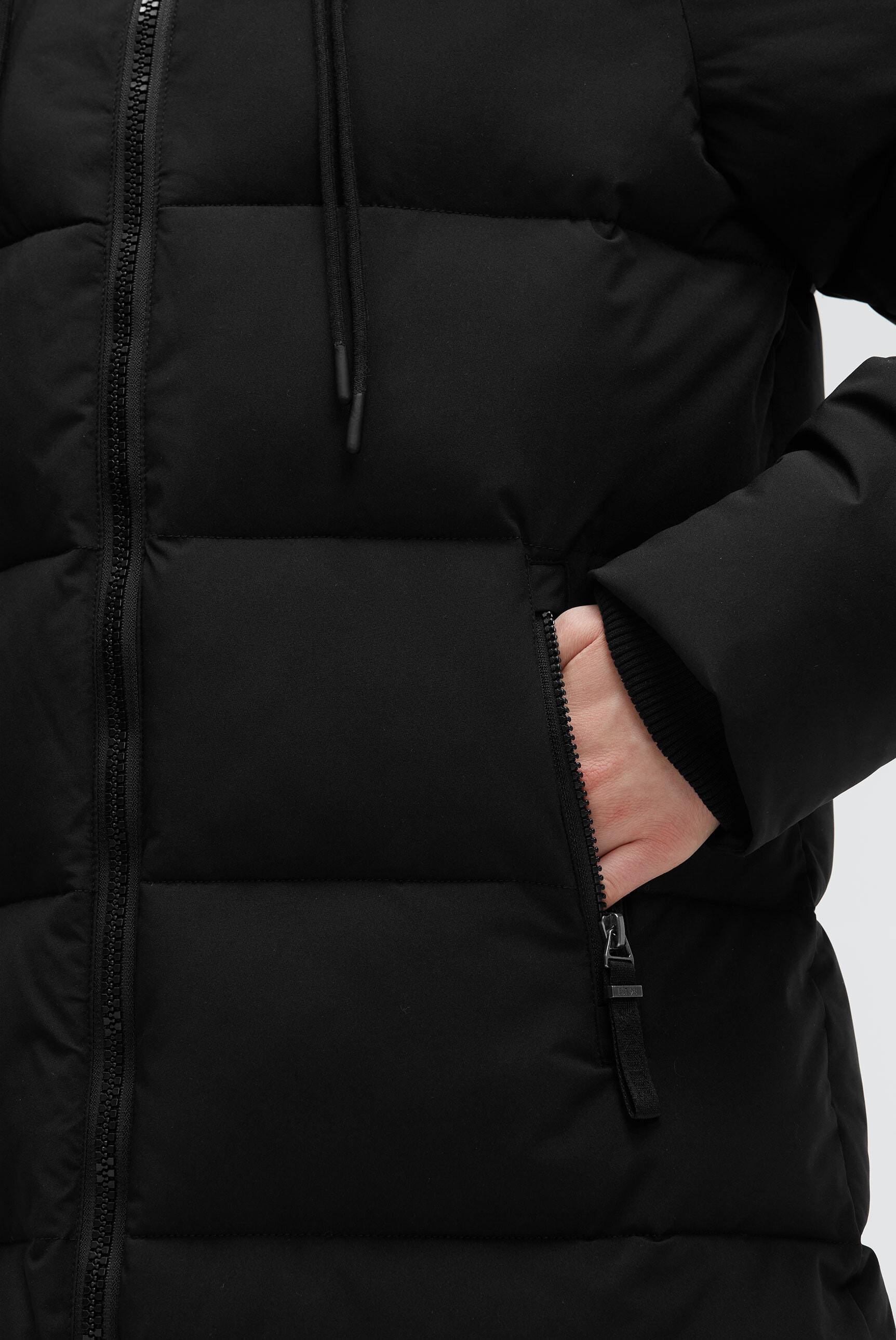 SOCCX Parka mit Kapuze mit Zwei-Wege-Reißverschluss