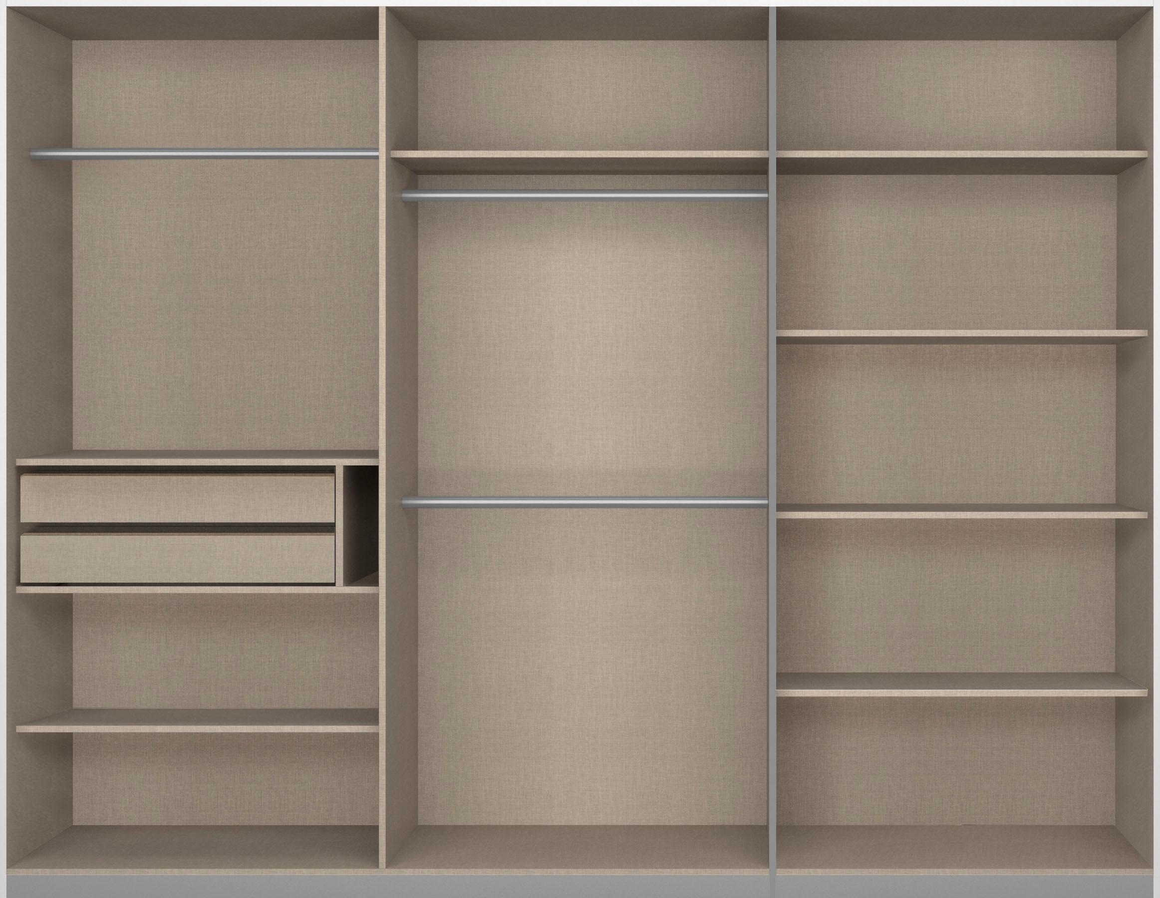 rauch Schwebetürenschrank »Kleiderschrank Schrank Garderobe Wäscheschrank BESTSELLER KEPAN«, inkl. Schubladen-Einsatz und extra Einlegeböden MADE IN GERMANY