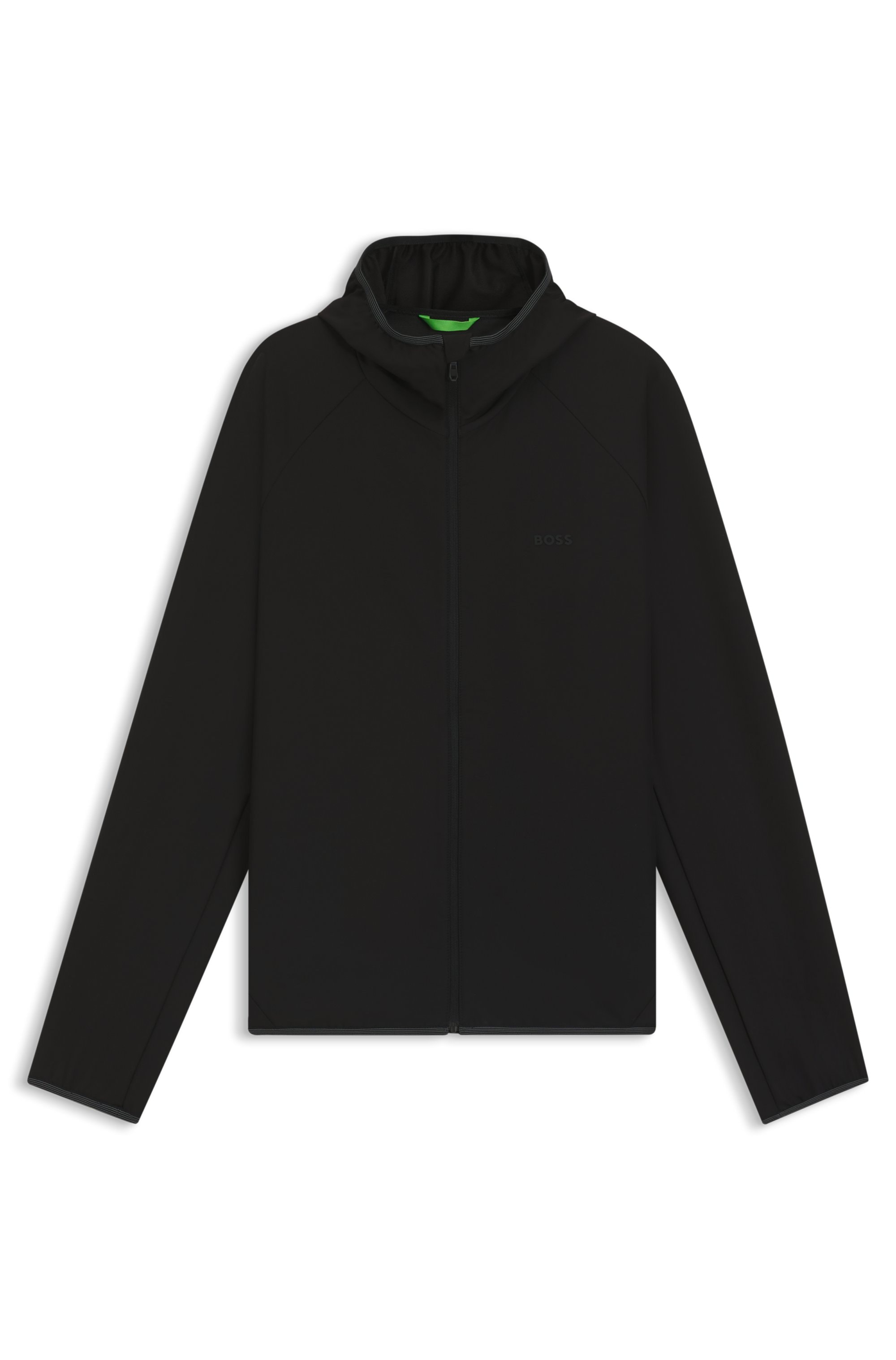 BOSS GREEN Funktionsjacke »L Commuter«, mit Kapuze, mit gummiertem Markenlabel