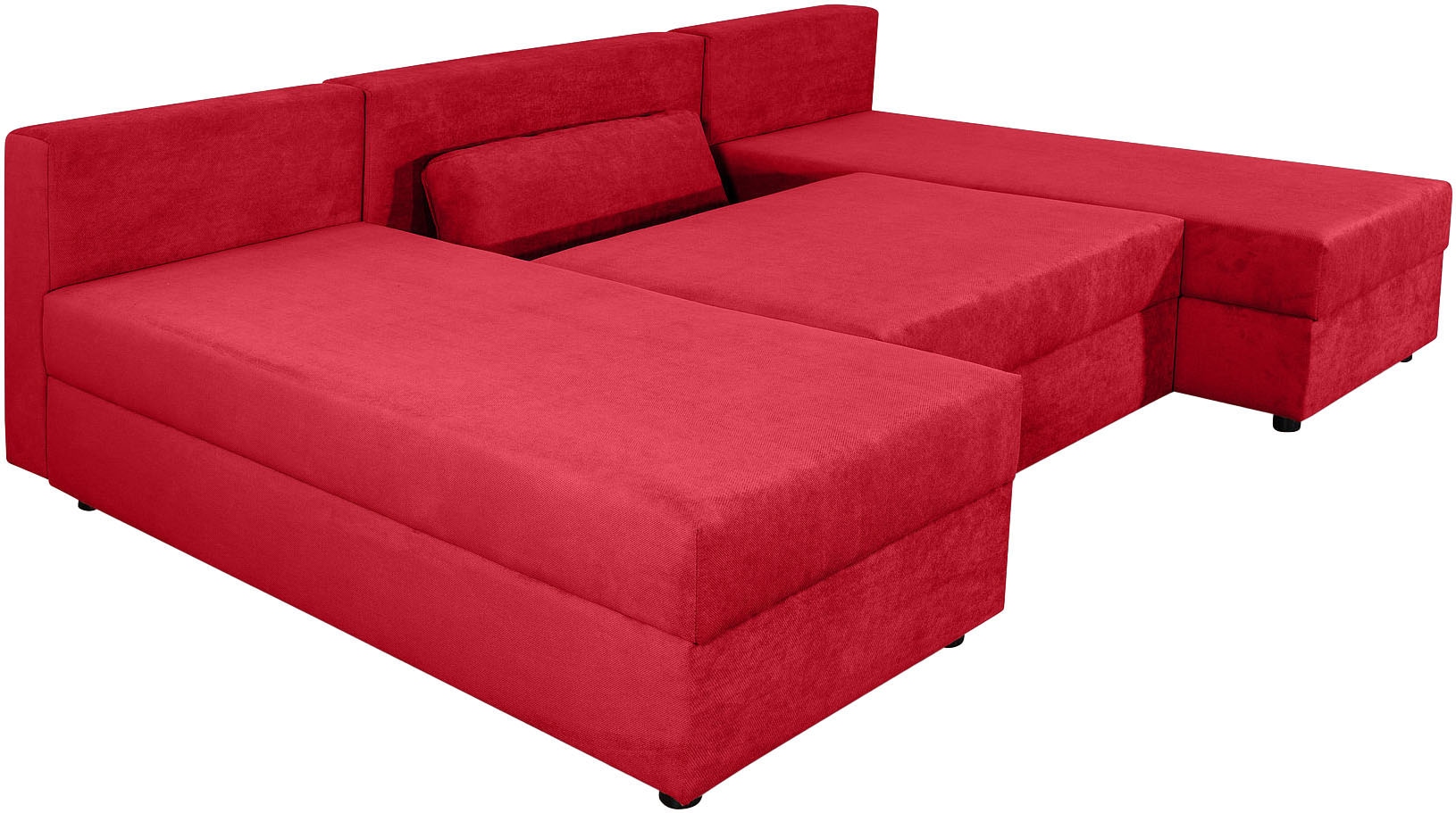 COLLECTION AB Wohnlandschaft »Pico U-Form«, Wohnlandschaft,2 X Ottomane,Polyätherschaum Polsterung