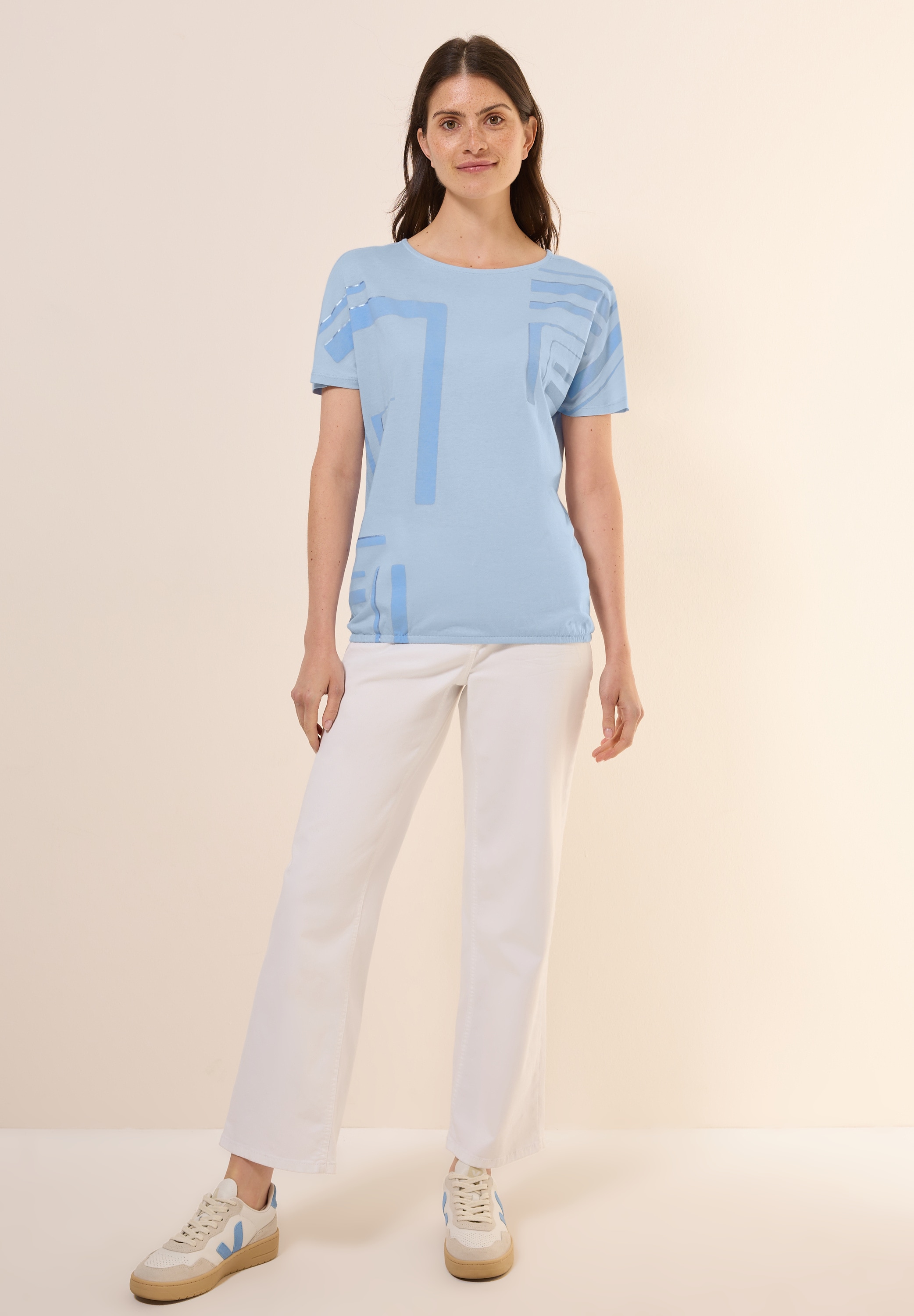 Cecil T-Shirt, mit U-Boot-Ausschnitt