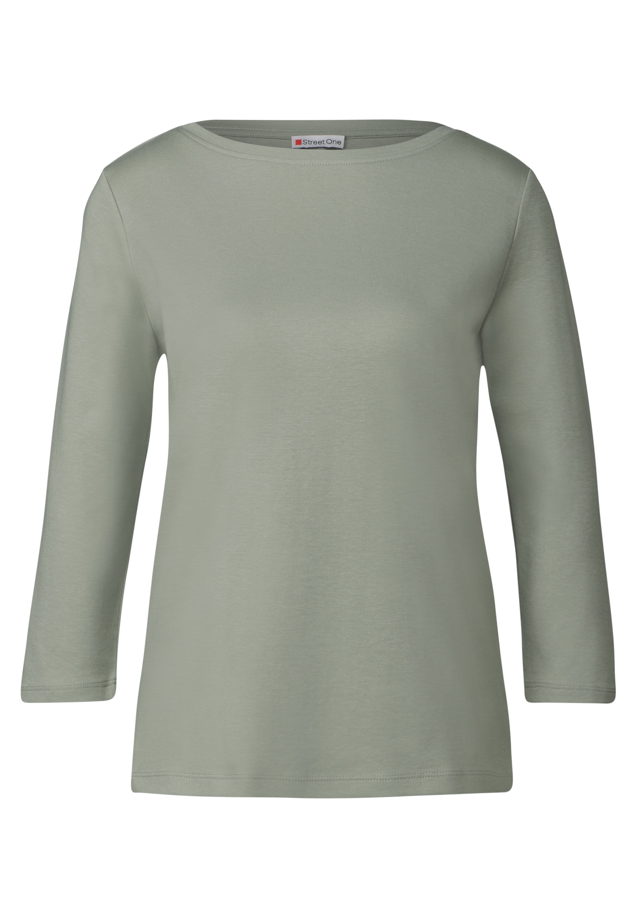 STREET ONE 3/4-Arm-Shirt, mit U-Boot-Ausschnitt