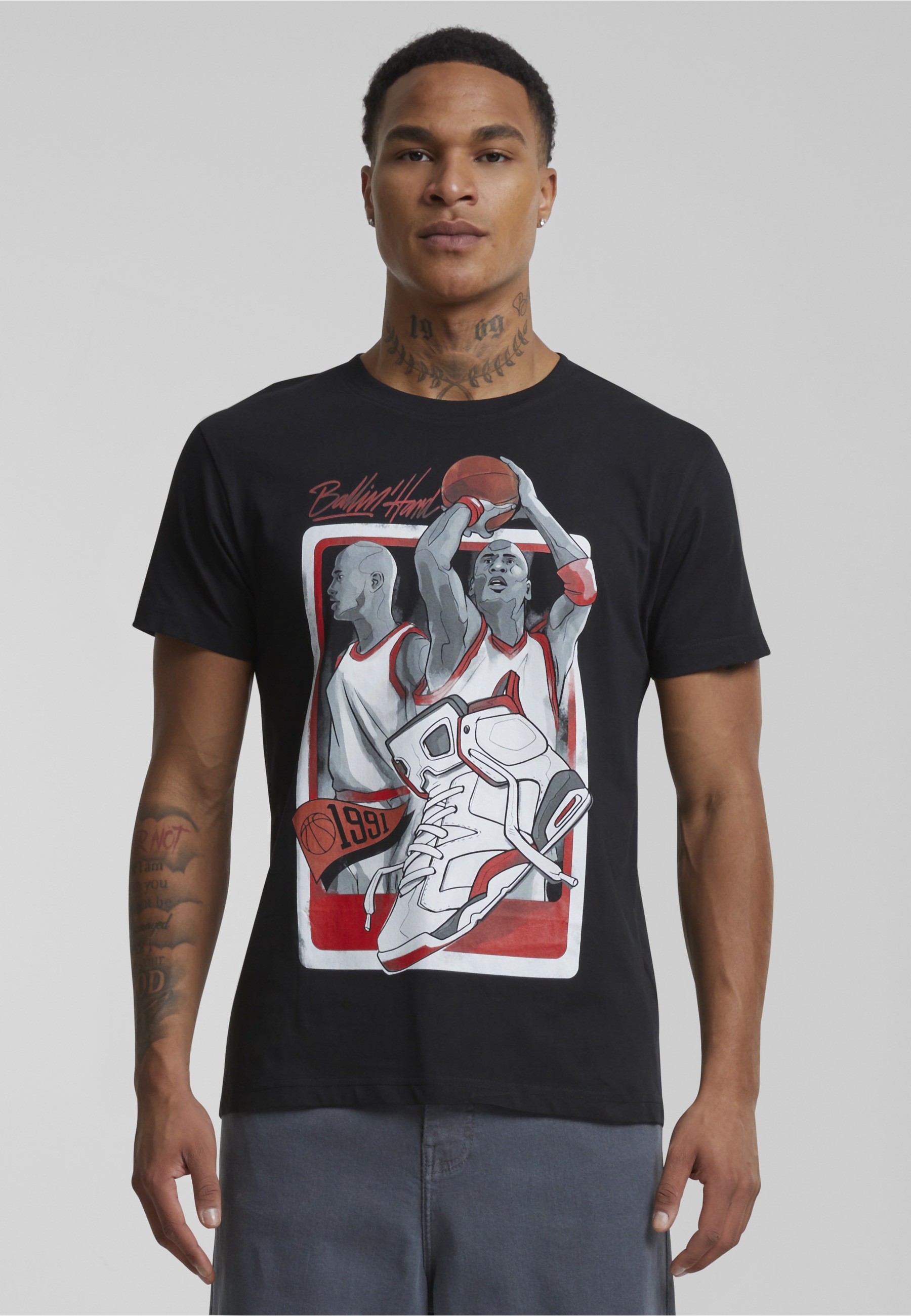 MisterTee Kurzarmshirt »MisterTee Herren Ballin Hard 1991 Tee« 1 Stk.