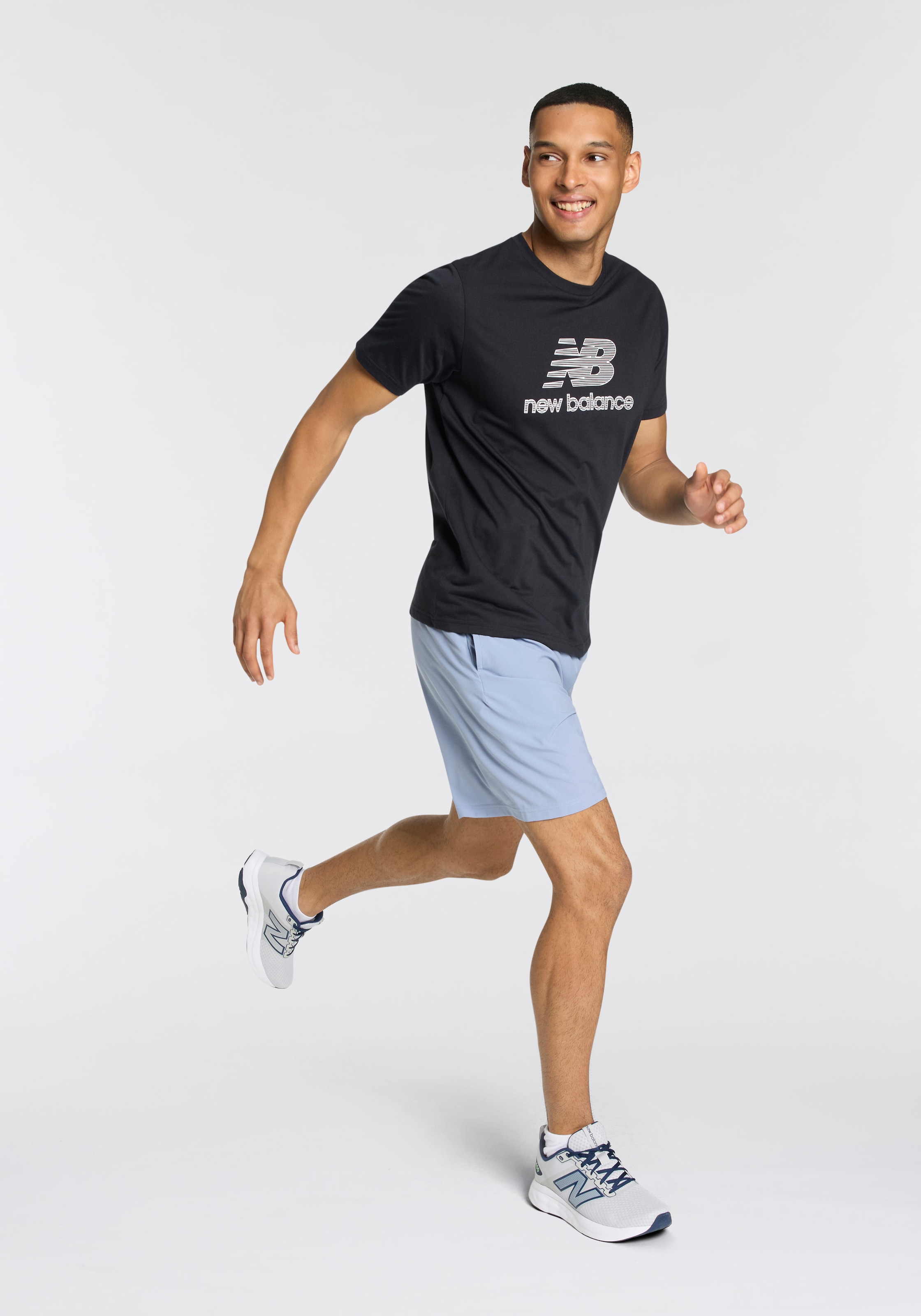 New Balance Laufshirt »Heathertech Logo T-Shirt«