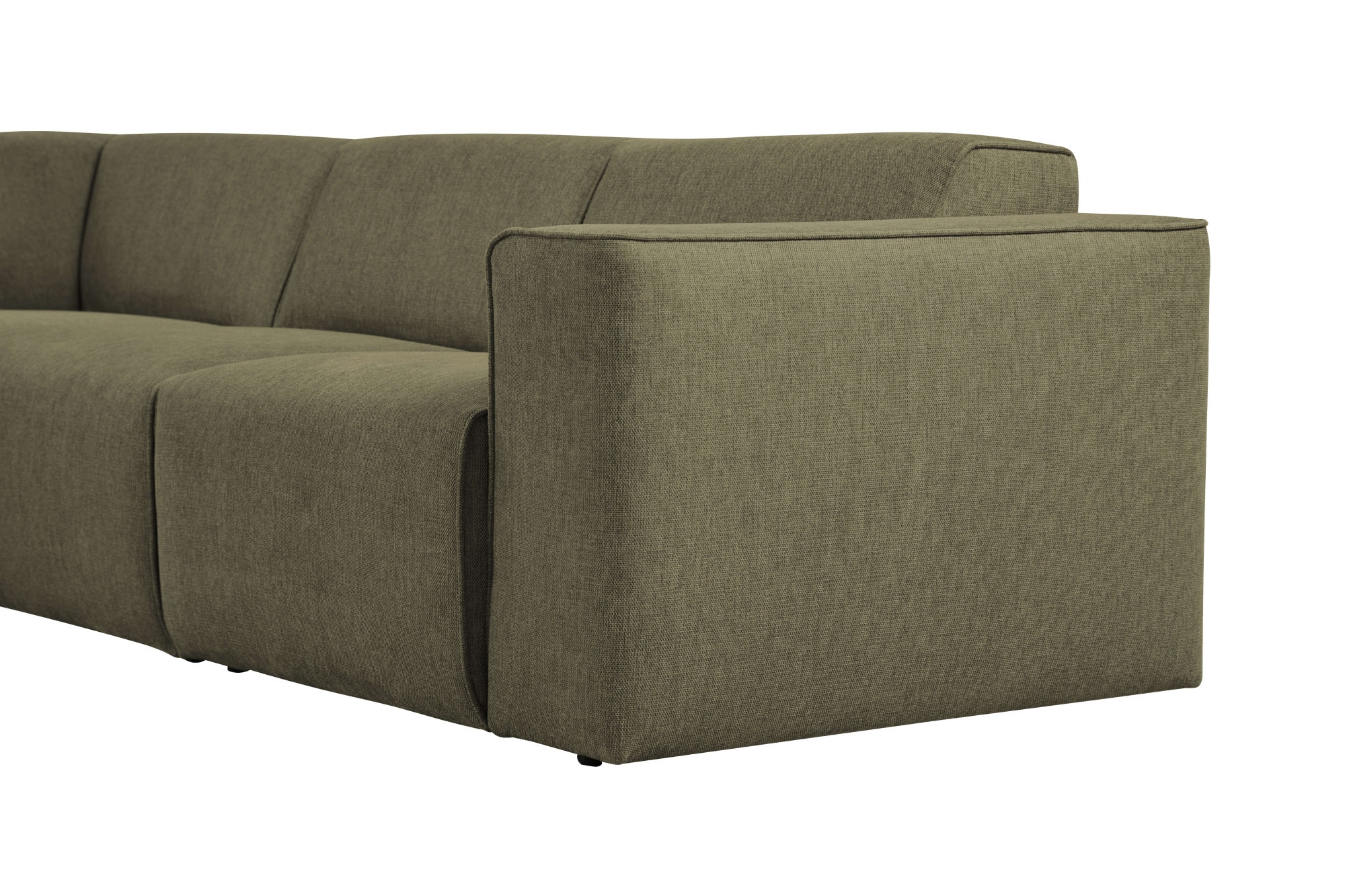 andas Ecksofa »Noord«, mit Kedernaht, in einem Soft-Touch Bezug