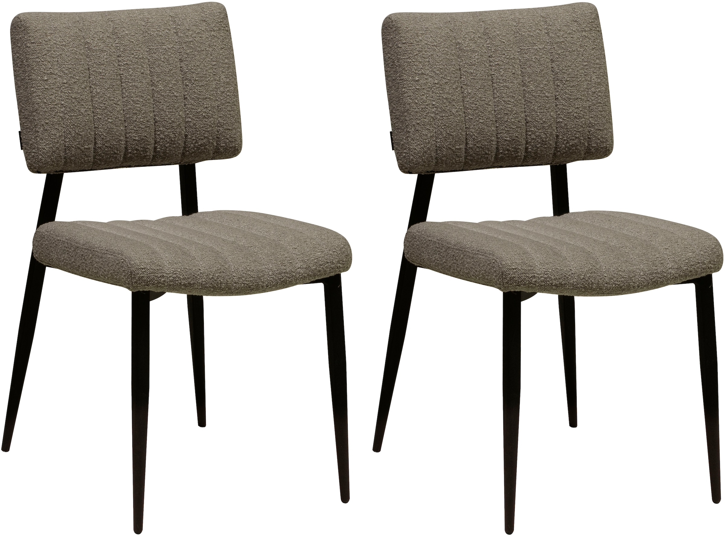 OMG Design Esszimmerstuhl "Dirk", (Set), 2 St., Stoff, moderner Boucle Bezu günstig online kaufen
