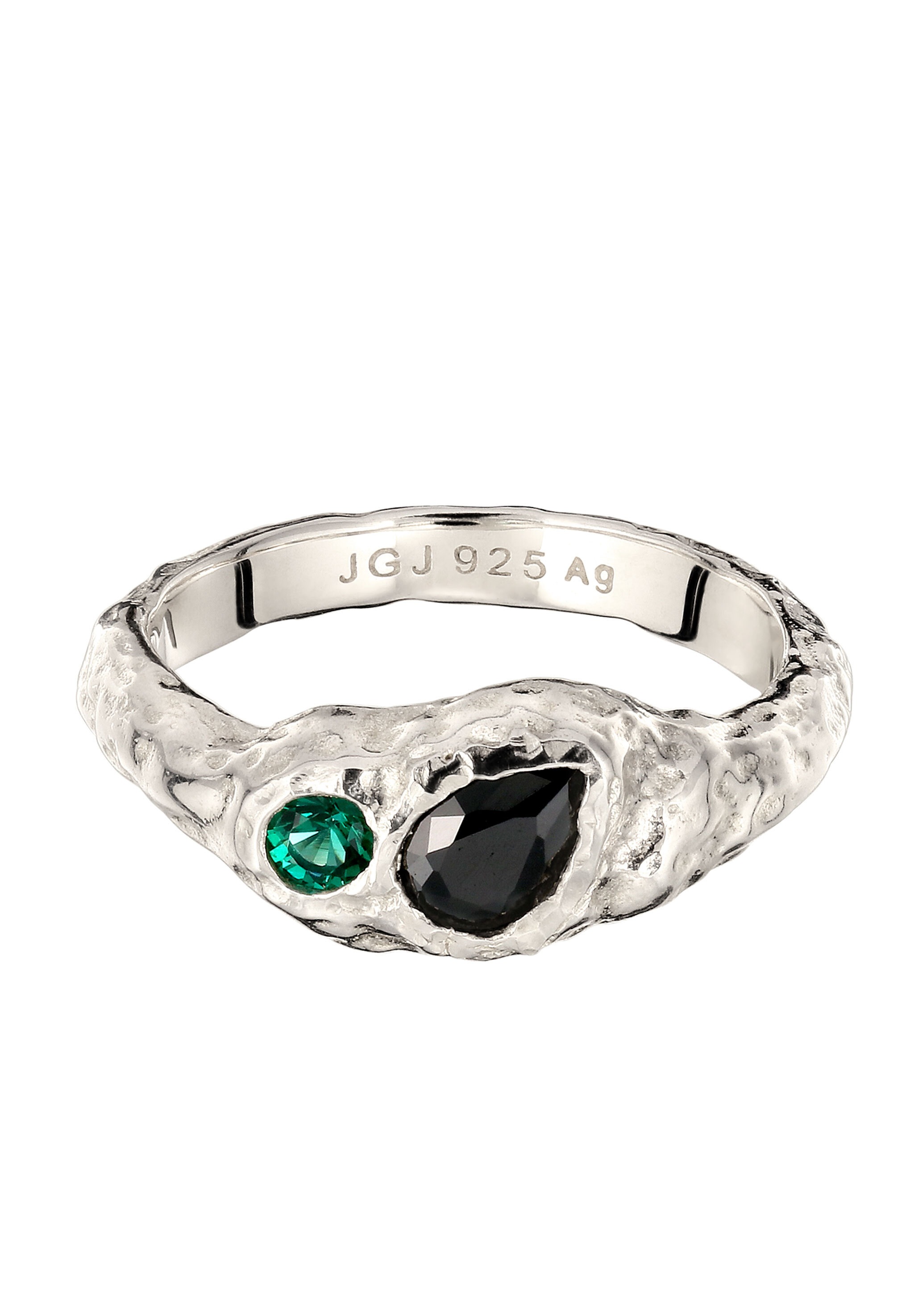 Elli Silberring »Ring Synthetischer Smaragd Zirkonia Grün 925 Sterling Silber«