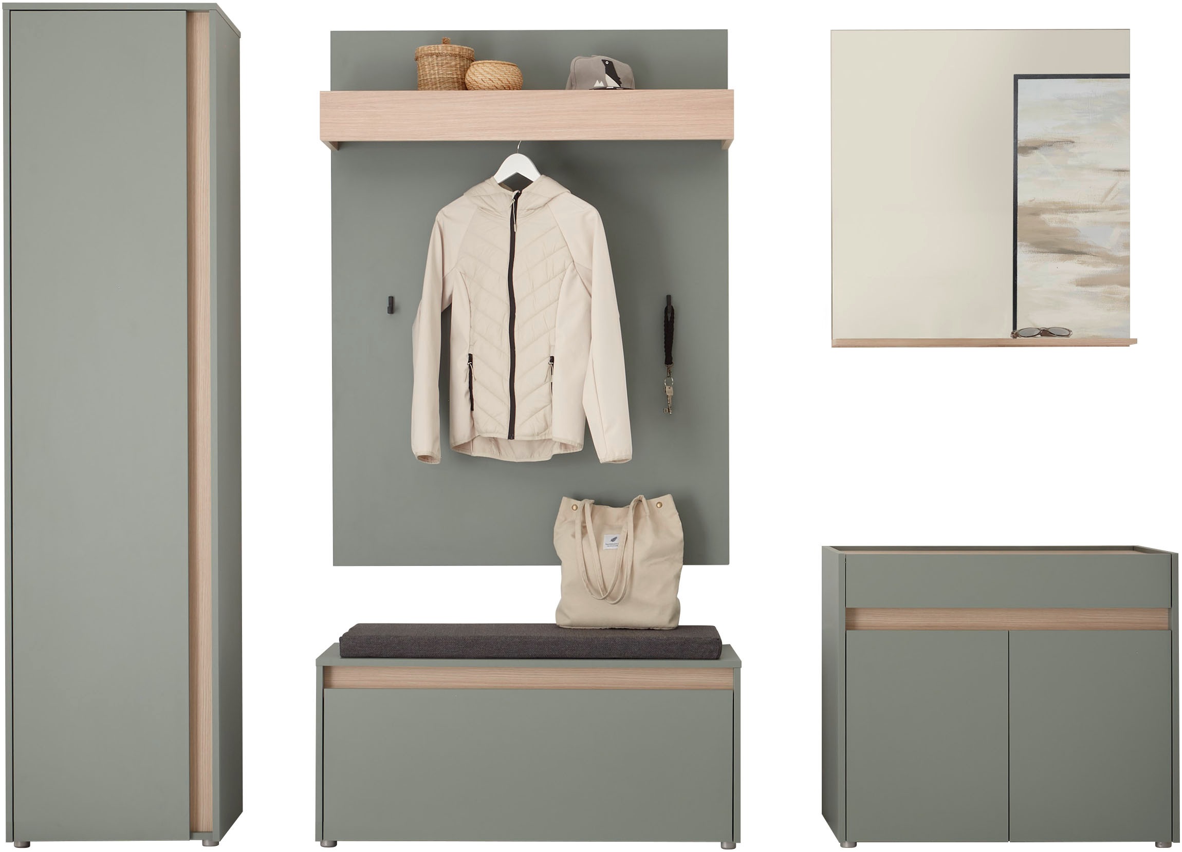INOSIGN Garderoben-Set "GIRON/CiTY, moderne Garderobe, Komplettset mit viel günstig online kaufen