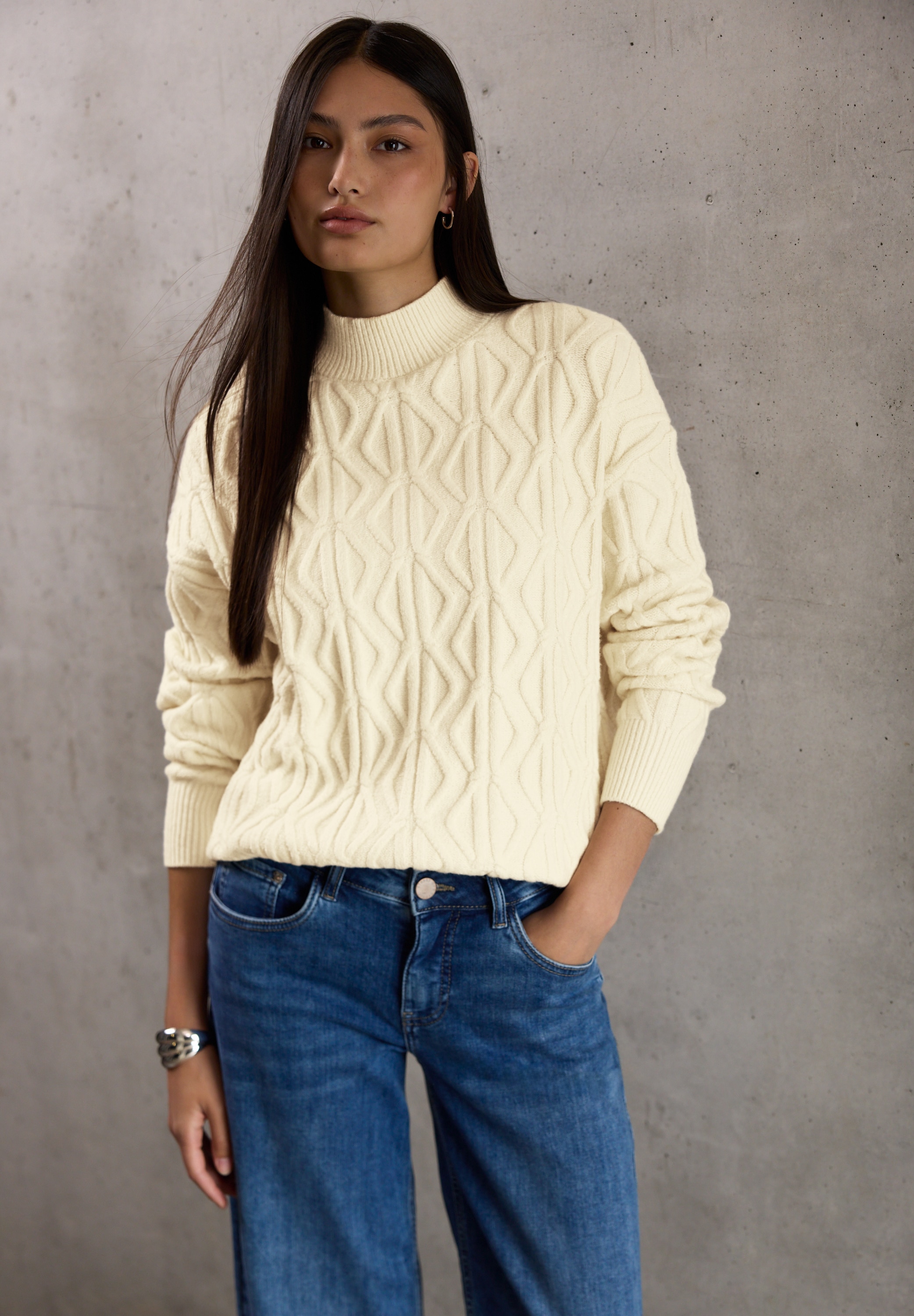 STREET ONE STUDIO Strickpullover mit Turtleneck