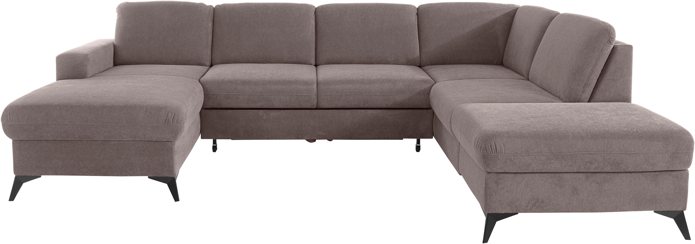 Home affaire Wohnlandschaft "Lolland U-Form" Wahlweise mit Bettfunktion und günstig online kaufen