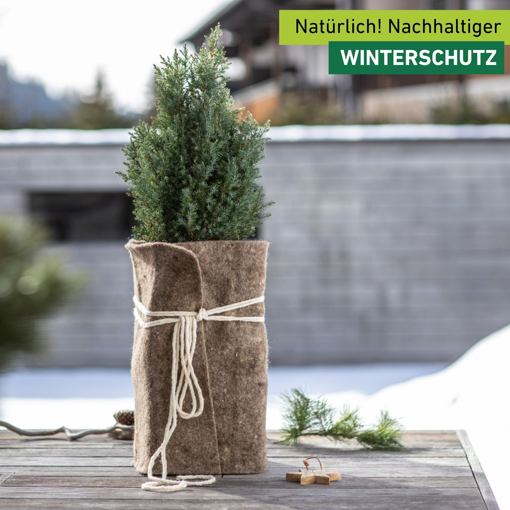 Windhager Winterschutzvlies »aus Schafwolle, Filzmatte für Pflanzen, Kälteschutz und Unkrautschutz« 1 Stk. tlg. Gartenvlies erhältlich in unterschiedlichen Größen