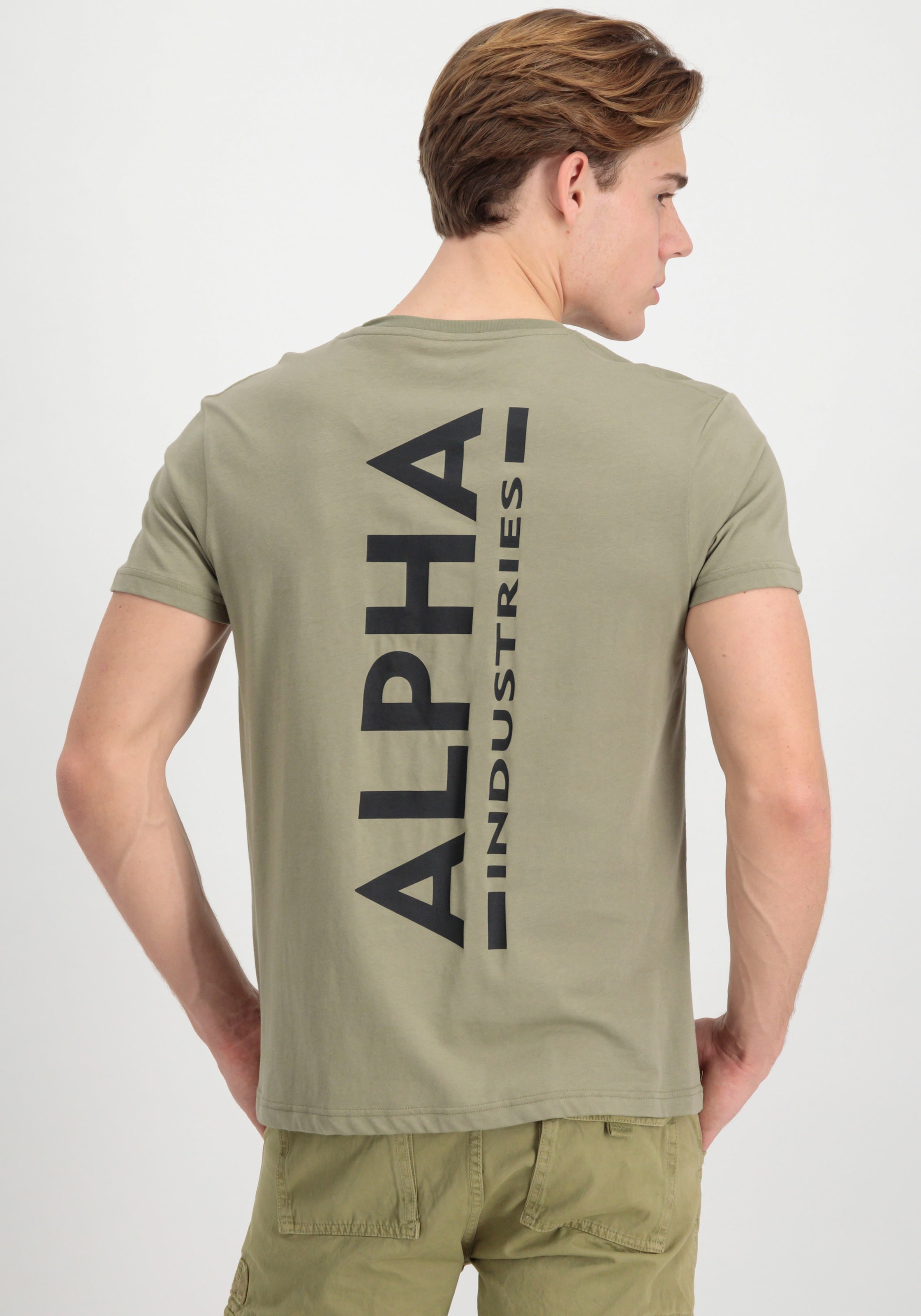 Alpha »Backprint ▷ BAUR für T« | Industries Rundhalsshirt