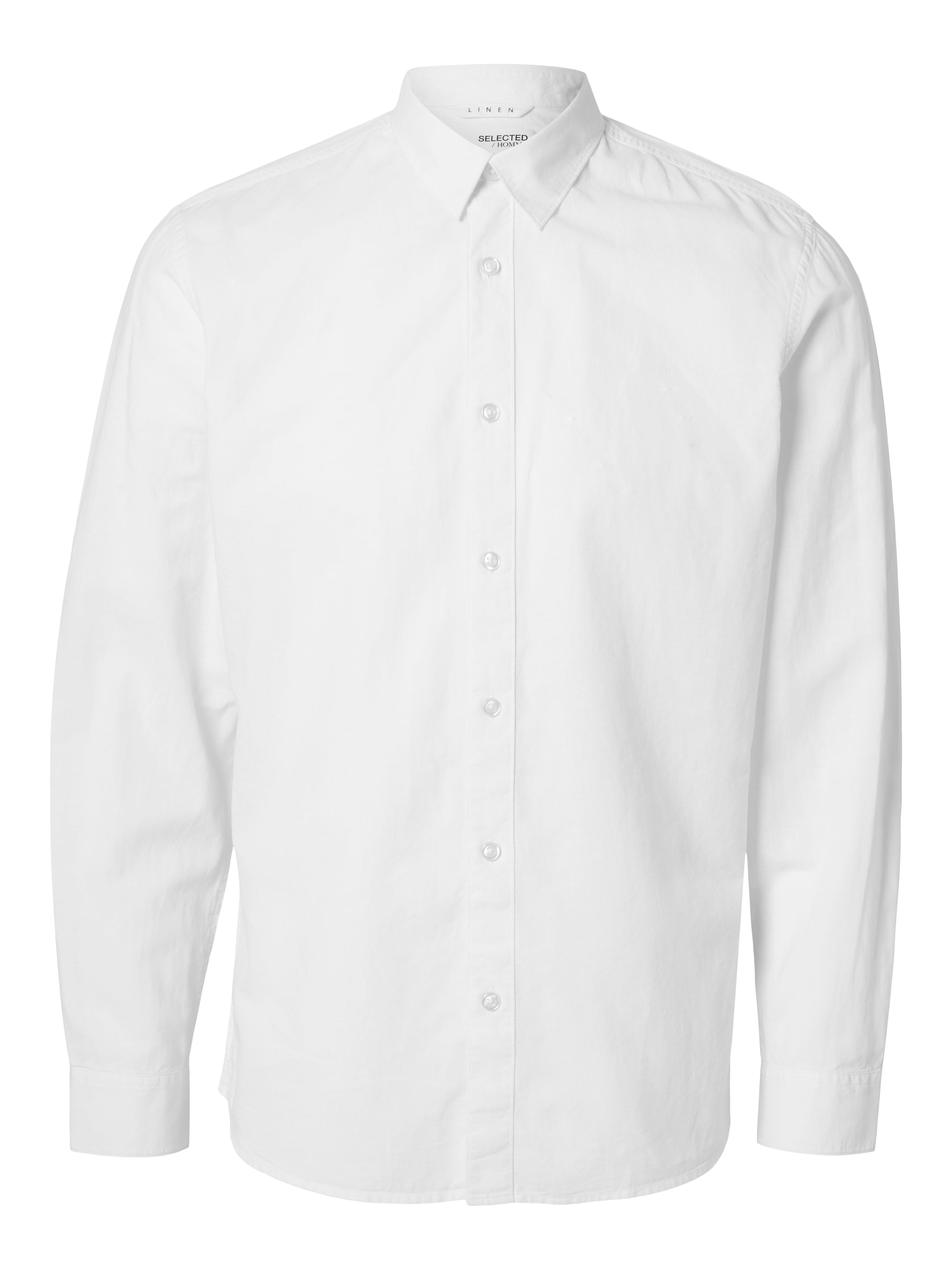 SELECTED HOMME Leinenhemd »SLHSLIMNEW-LINEN SHIRT LS NOOS«, unifarben
