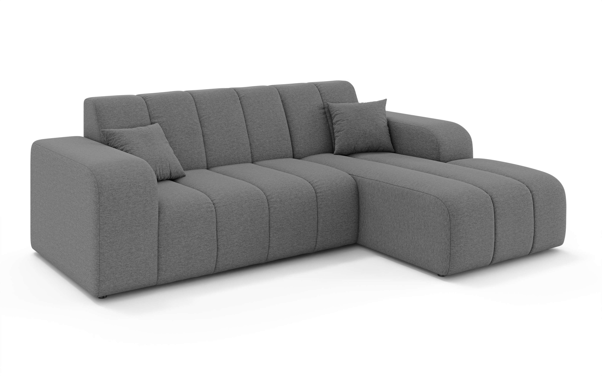 INOSIGN Ecksofa »CASSY L-Form, Schlafsofa mit Bettkasten, Maße B/T/H: 245/165/88 cm«, mit 2 Rückenkissen, Recamiere rechts oder links bestellbar