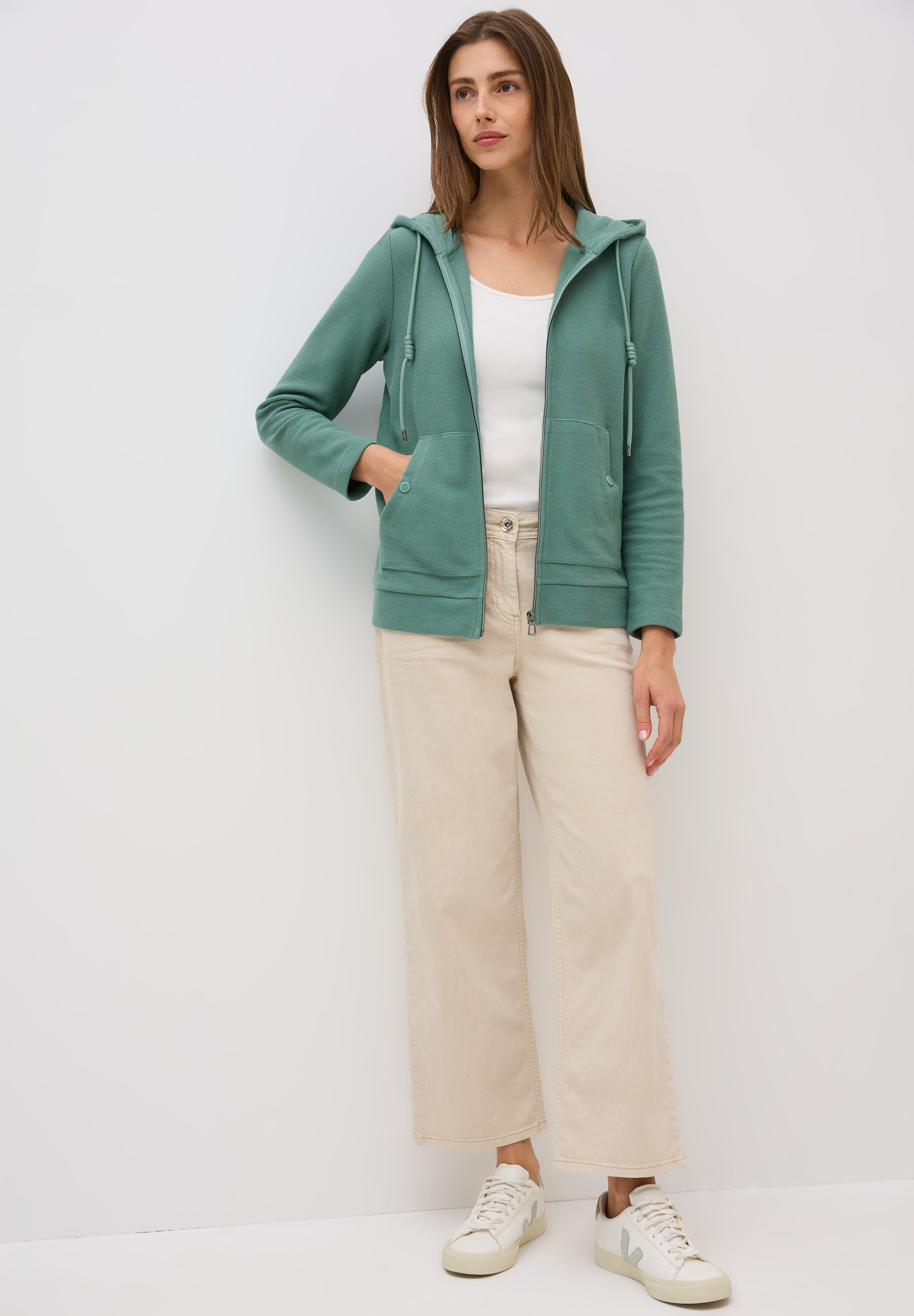 Cecil Sweatjacke, mit Kängurutasche