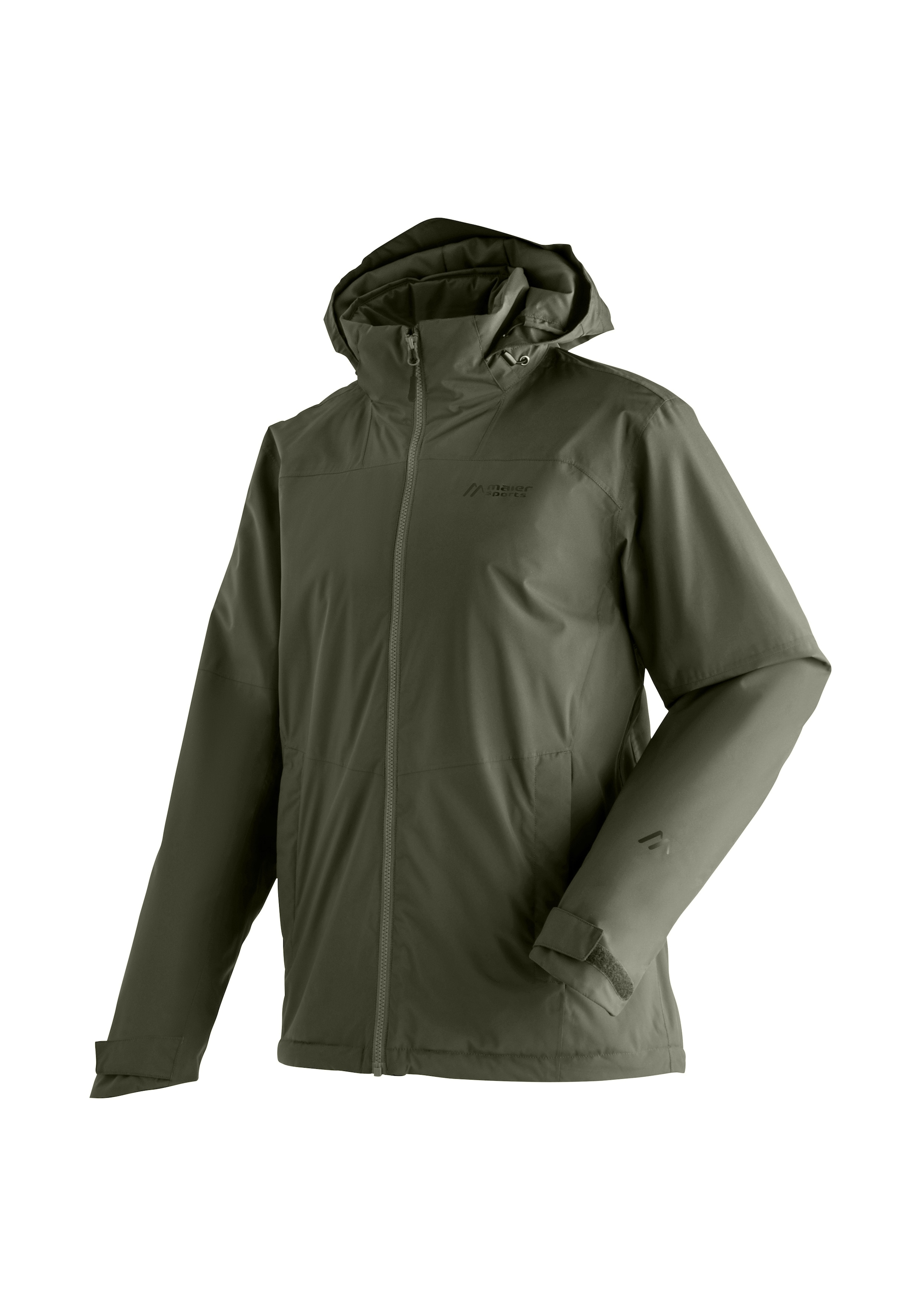 Maier Sports Regenjacke »Metor Therm Rec M« warme Herren Jacke mit Kapuze, Winterjacke wasserdicht atmungsaktiv