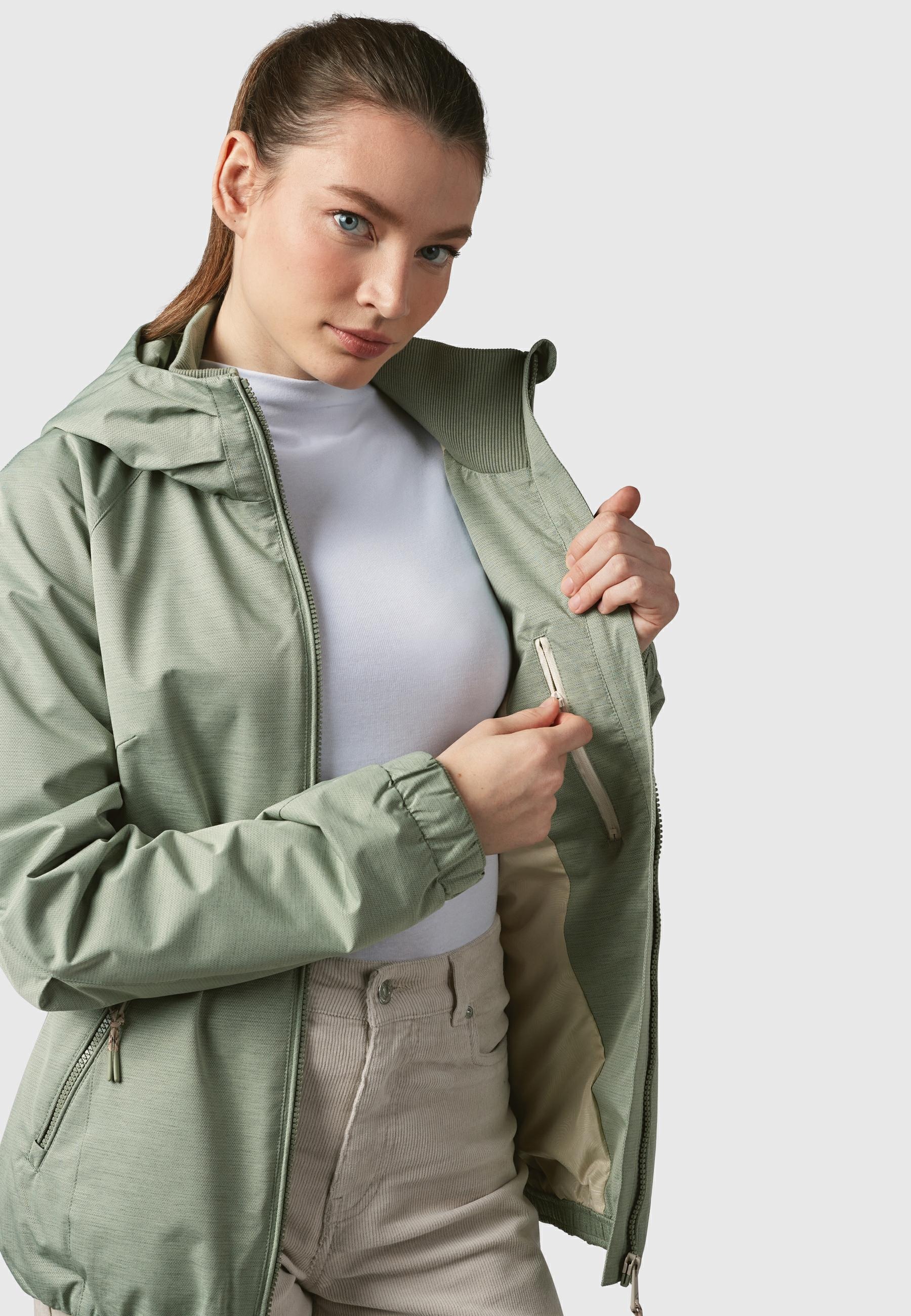 Ragwear Outdoorjacke »Dizzie Tech«, mit Kapuze, Wasserdichte Damen Übergangsjacke mit großer Kapuze