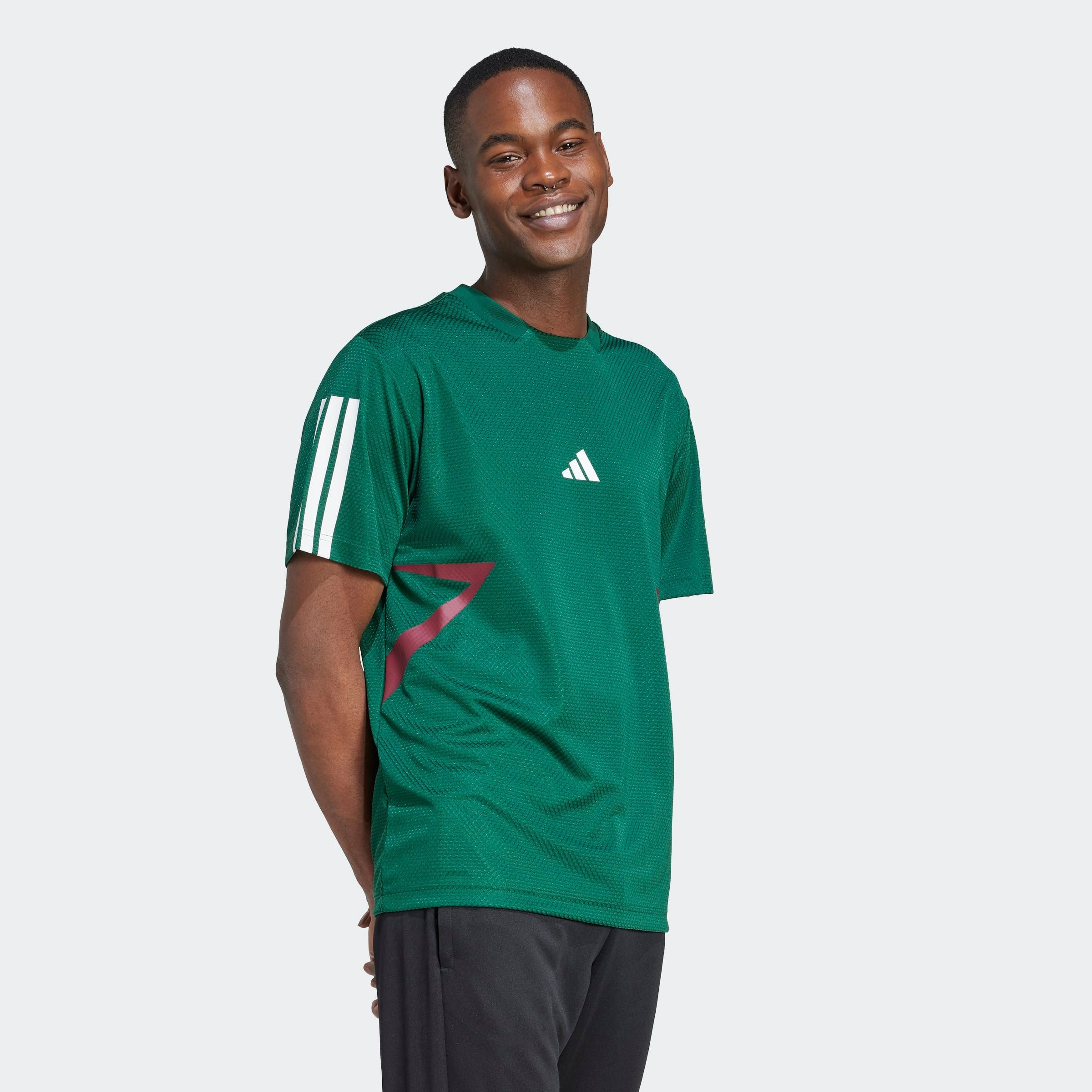 adidas Sportswear T-Shirt "HOUSE OF TIRO COLORBLOCK" ohne Verschluss, Rundhalsausschnitt, aus Polyester
