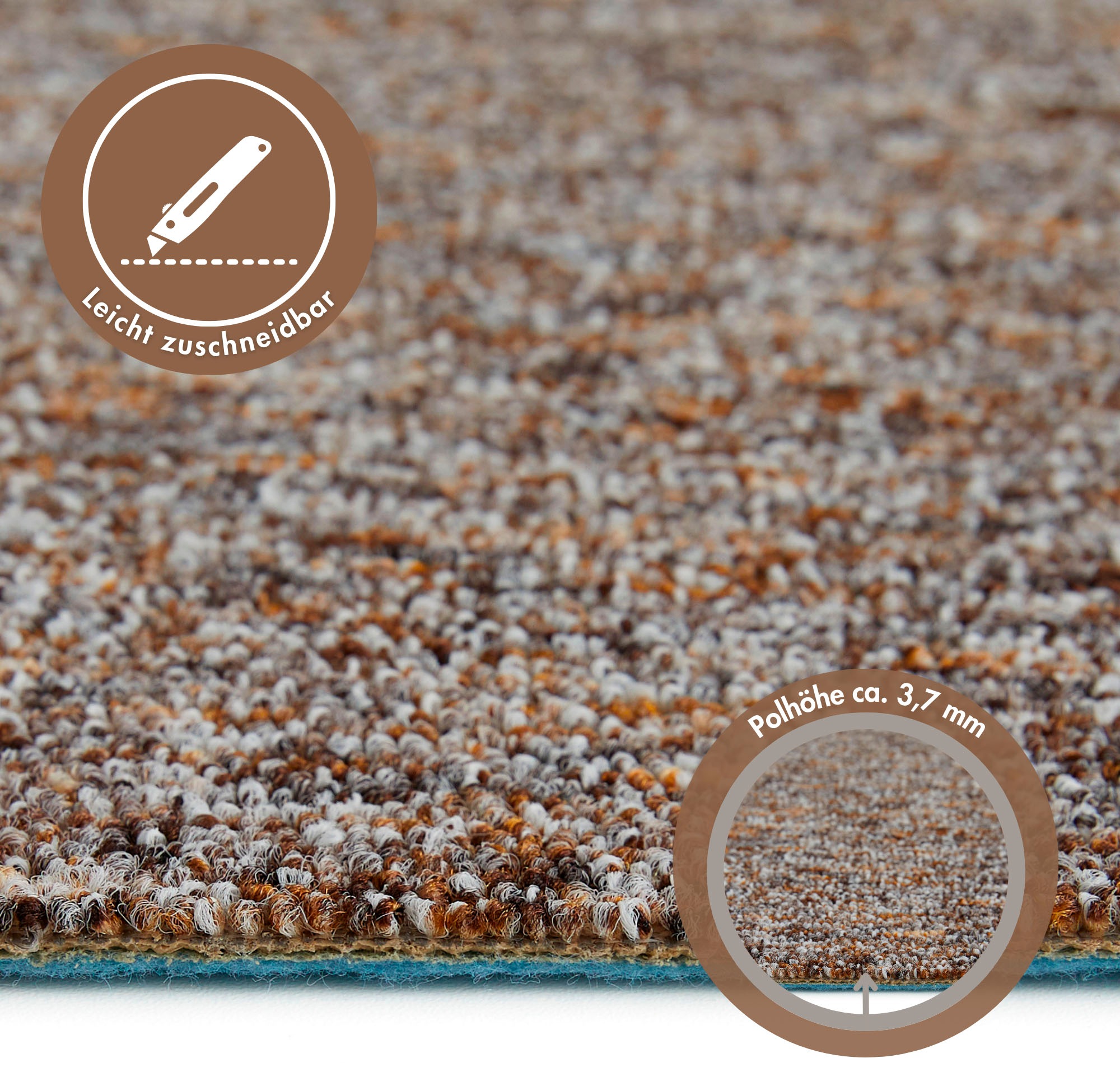ANDIAMO Gambia Carpet Brown 500x450cm 2