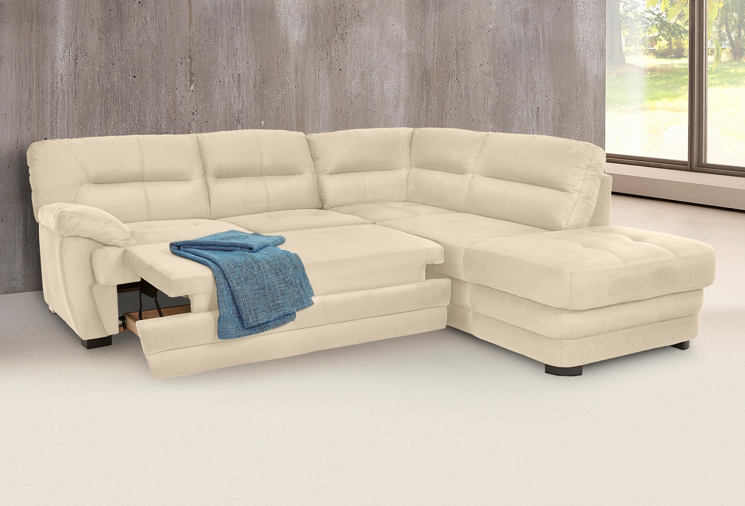 COTTA Ecksofa »Royale L-Form«, wahlweise mit Bettfunktion