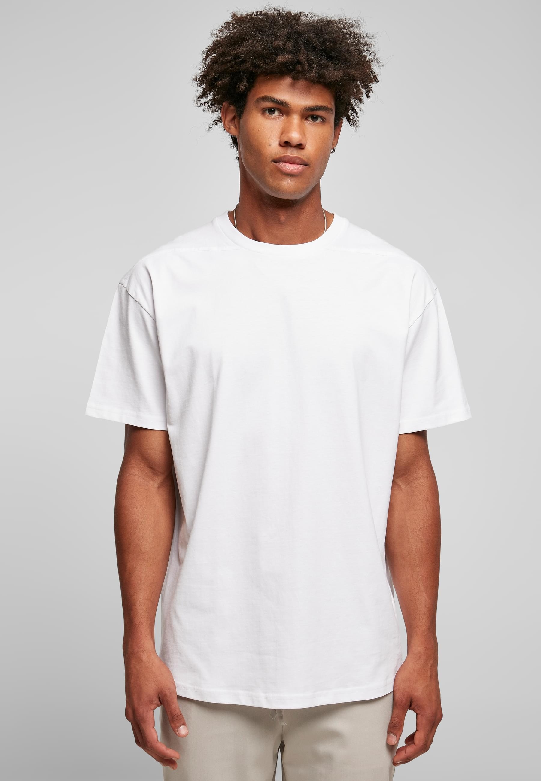 URBAN CLASSICS T-Shirt »Urban Classics Herren Recycled Curved Shoulder Tee« 1 Stk. tlg.
