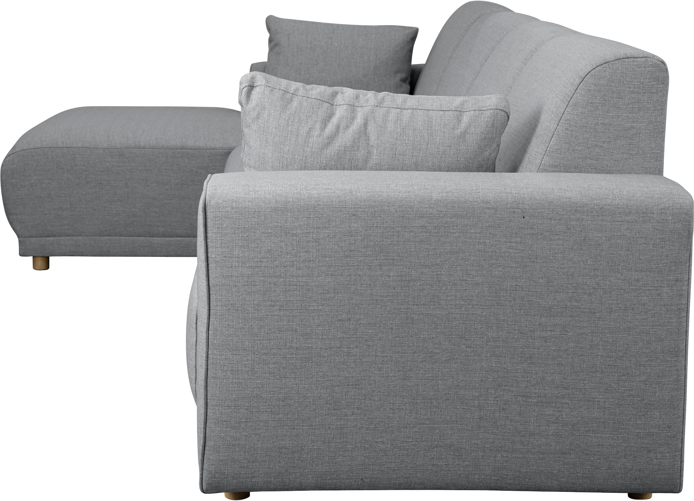 Home affaire Ecksofa »LEMPS wahlweise Recamiere links oder rechts L-Form«, incl. Zierkissen, Stellmaße 297x162 cm