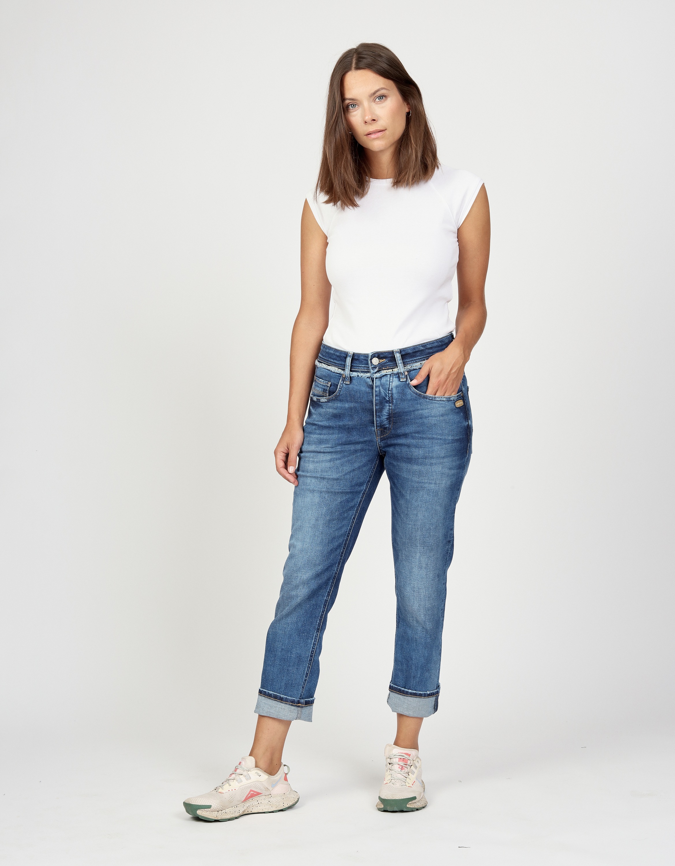 GANG Boyfriend-Jeans "GANG Jeans Boyfriend 94NICA CROPPED" günstig online kaufen