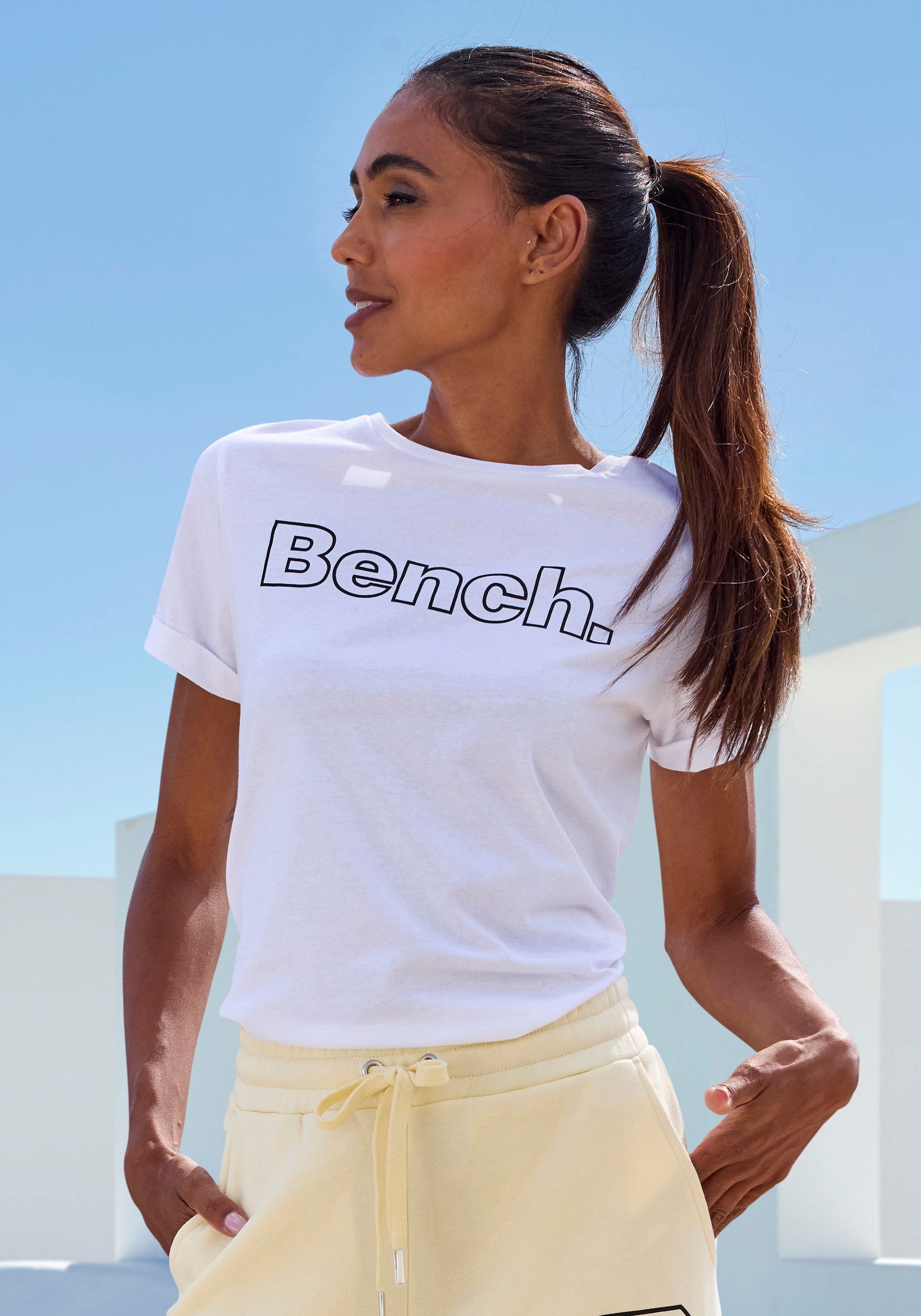 Bench. Loungewear T-Shirt Packung, 2 Stk. mit Logodruck günstig online kaufen