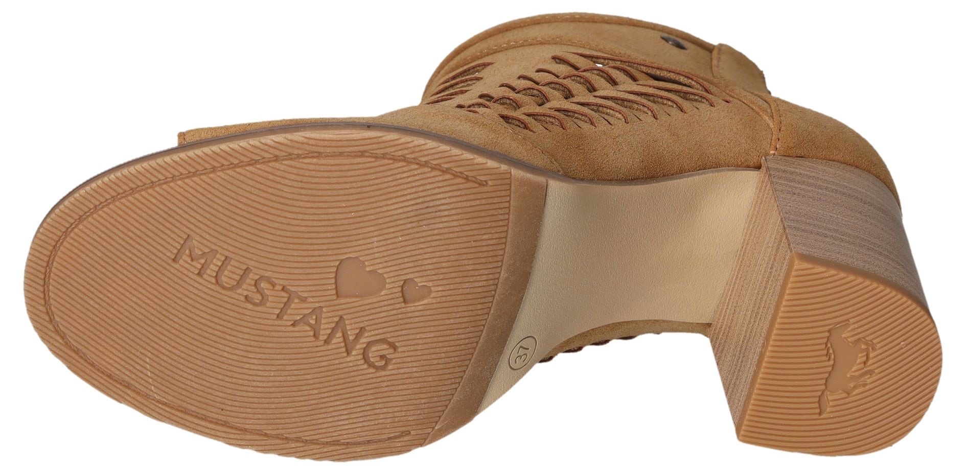 Mustang Shoes Sandalette, Sommerschuh, Sandale, mit praktischem Fersenreißverschluss