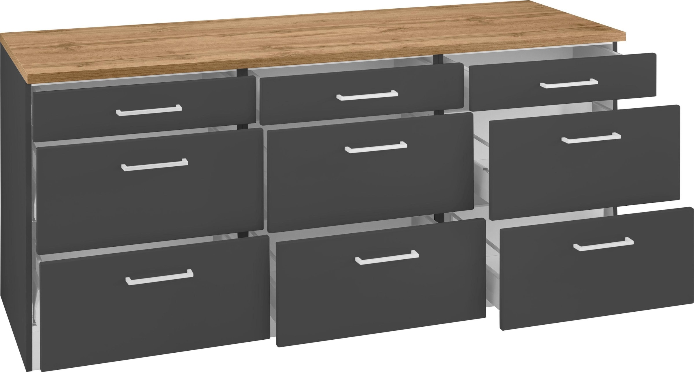 KOCHSTATION Unterschrank »KS-Kehl«, Breite 180 cm