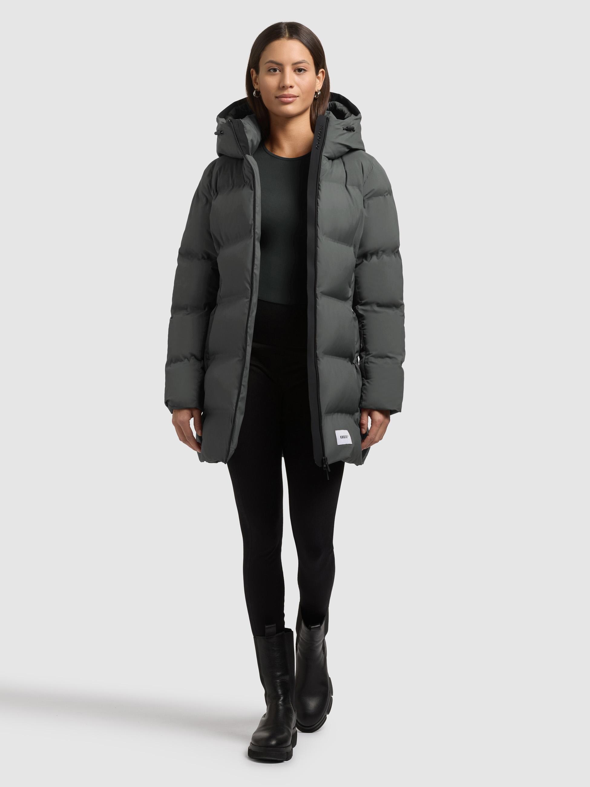 khujo Kurzmantel »Tanare4« Warmer Damen Puffermantel mit Kapuze