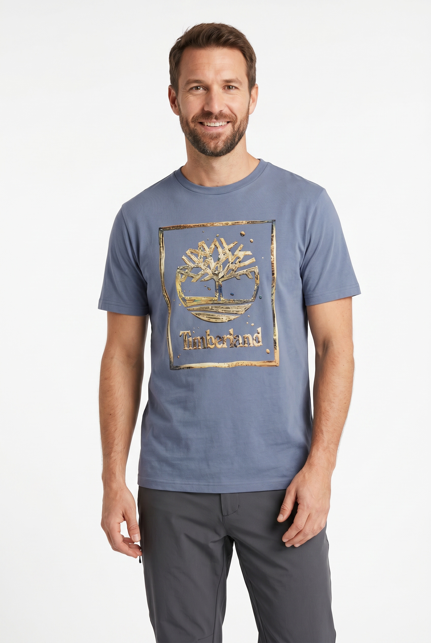 Timberland T-Shirt "Water Stack Logo Short Sleeve Tee" Kurzarmdesign, aus Baumwolle