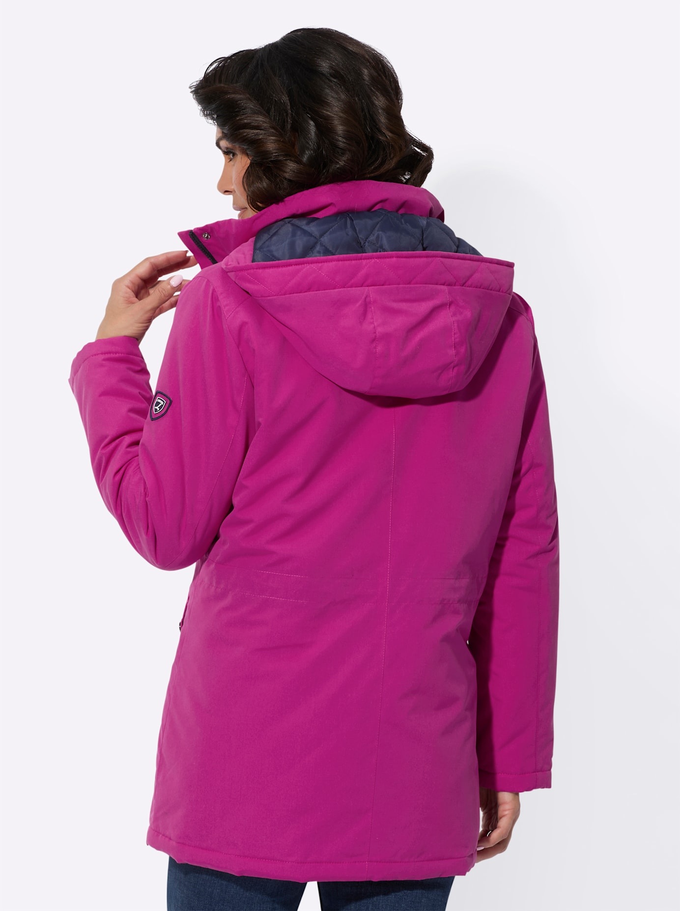 Casual Looks Langjacke, mit Kapuze günstig online kaufen