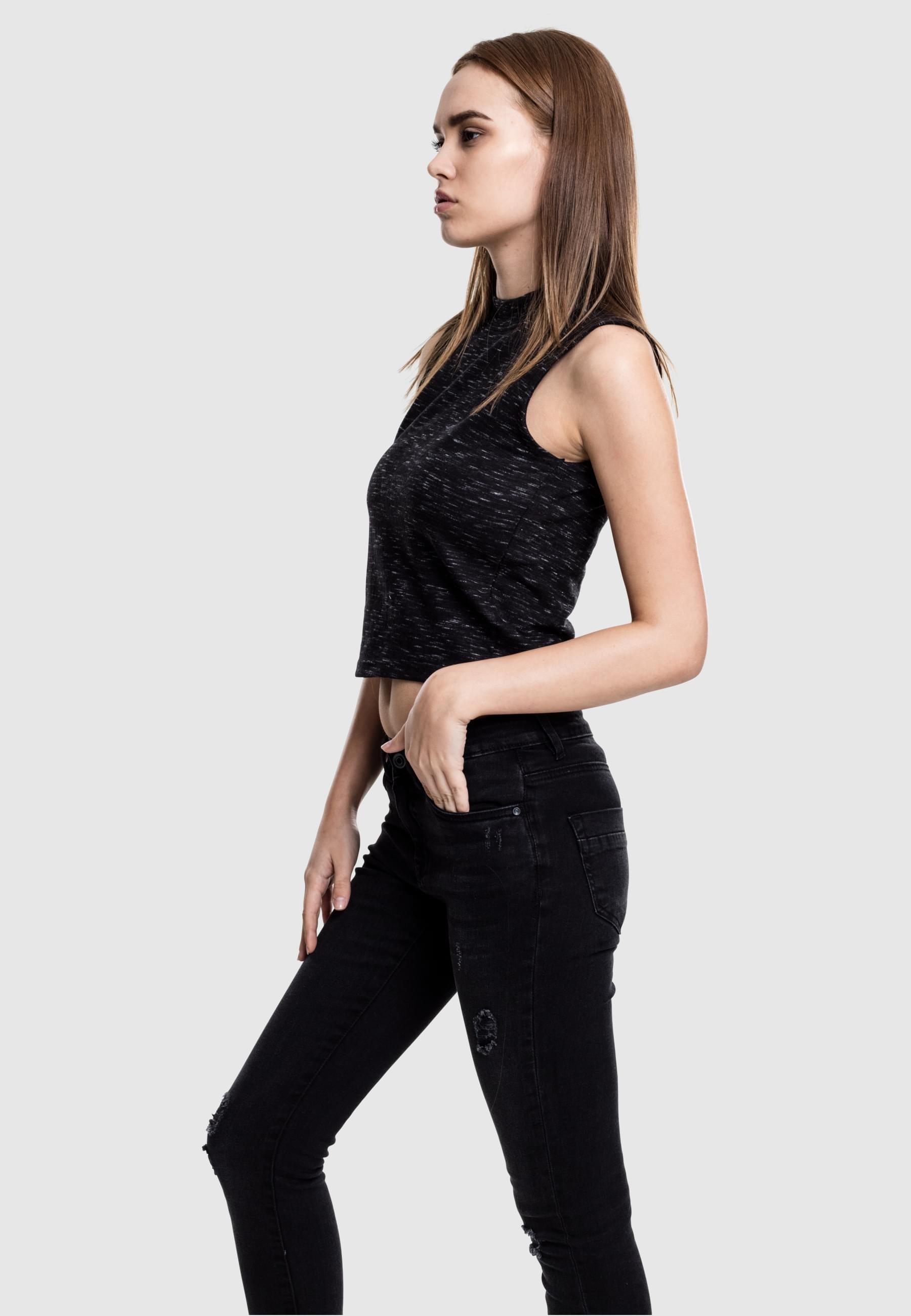 URBAN CLASSICS Muskelshirt »Urban Classics Damen Ladies Space Dye Top«, (1 tlg.)