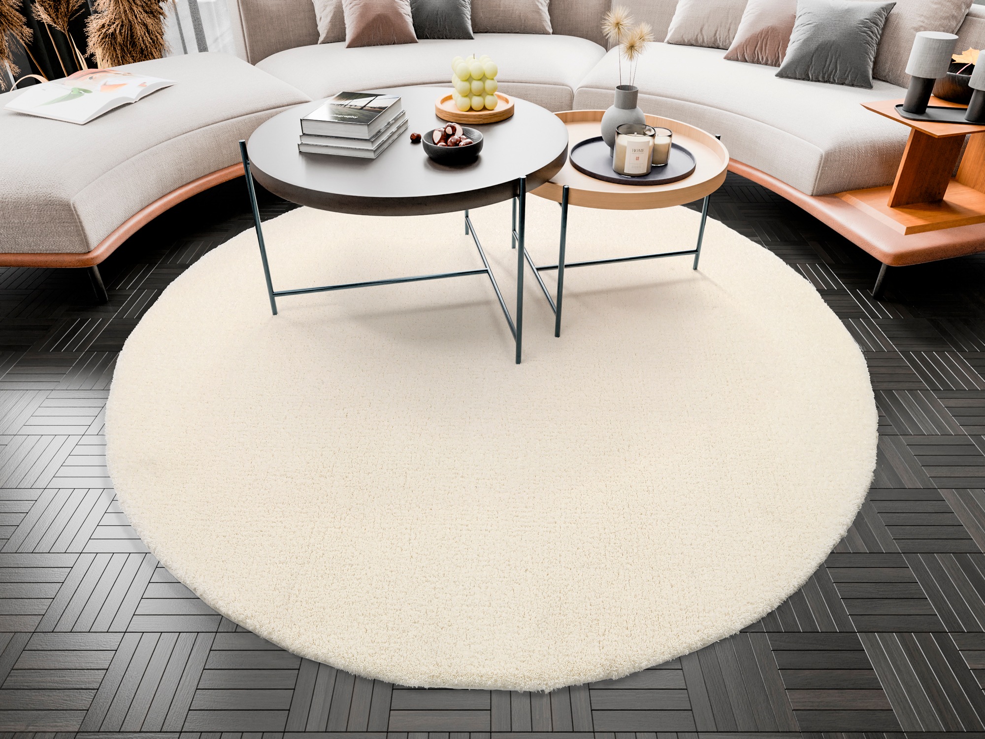 OCI DIE TEPPICHMARKE Hochflor-Teppich "Soft Dream" rund 30 mm Höhe weich du günstig online kaufen