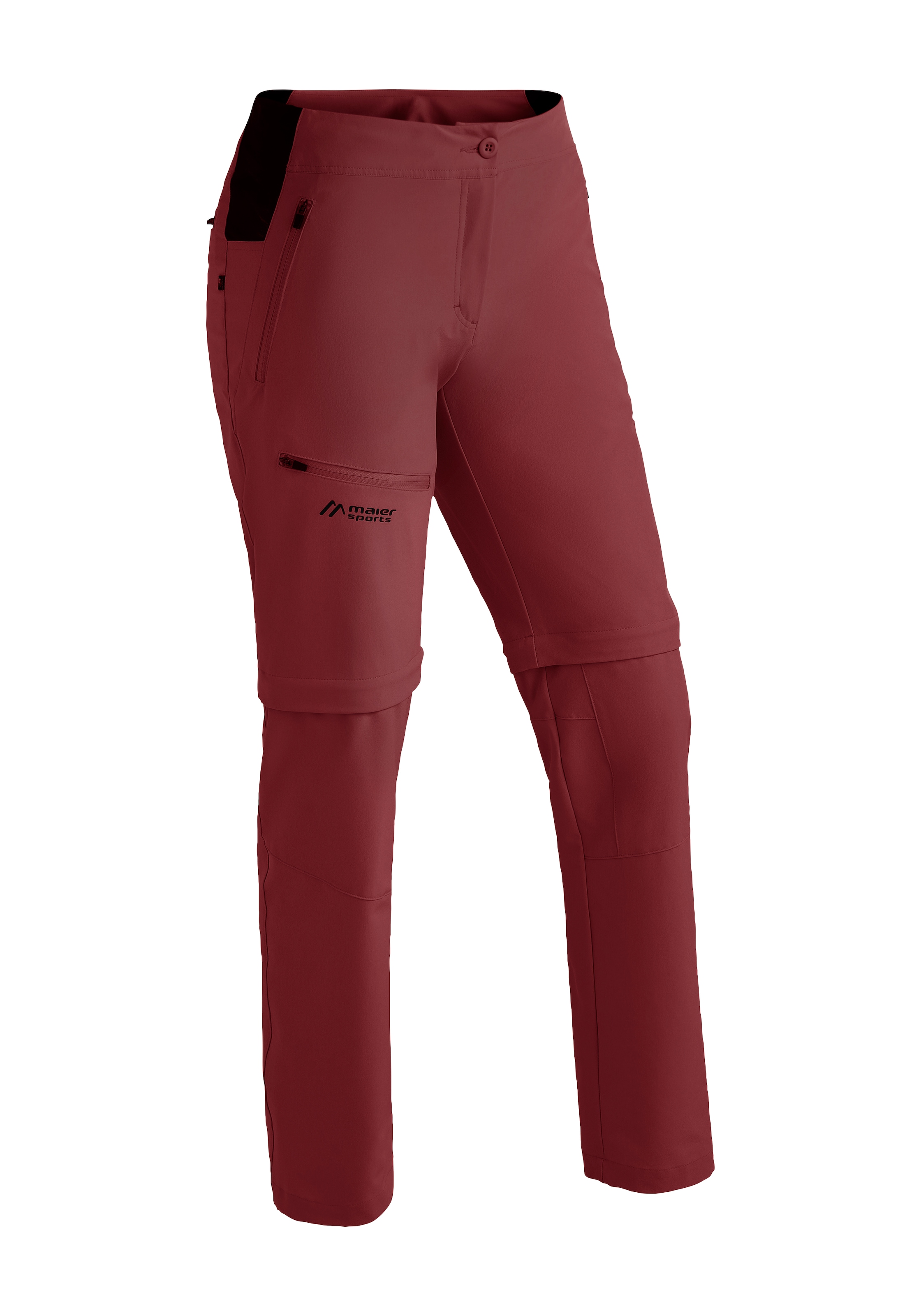 Maier Sports Outdoorhose "Latit Zip Vario", Damen zipp-off Wanderhose, elastische Funktionshose, 4 Taschen mit RV