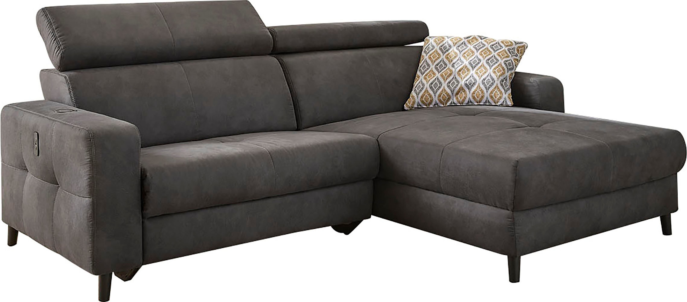 Jockenhöfer Gruppe Ecksofa "Doppio L-Form mit elektromotorischer Relaxfunkt günstig online kaufen