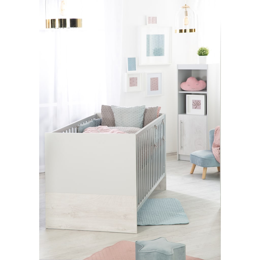 roba® Babyzimmer-Komplettset »Maren 2«, (Set, 3 St., Kinderbett, Schrank, Wickelkommode)