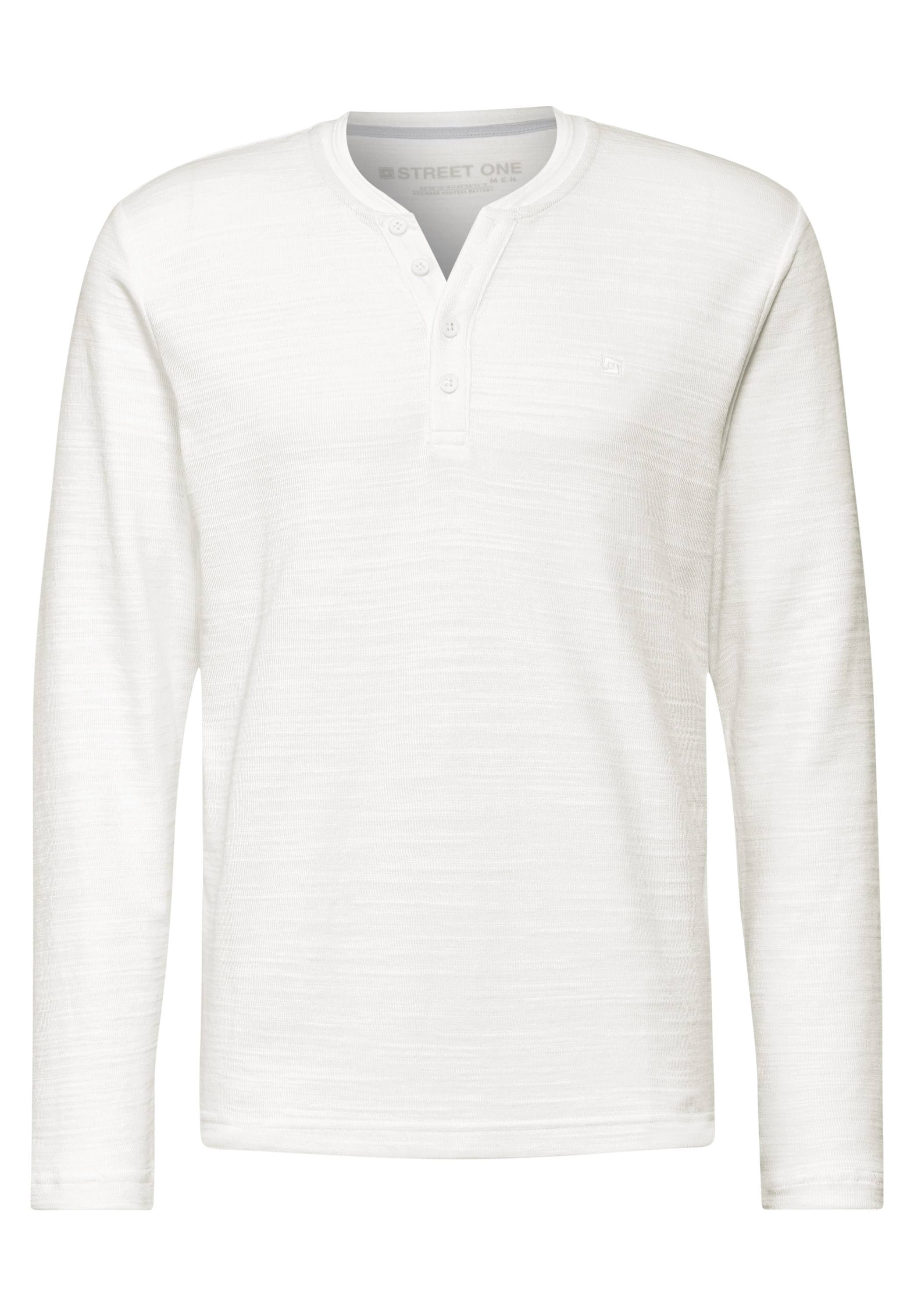 STREET ONE MEN Langarmshirt, im soften Baumwoll-Mix